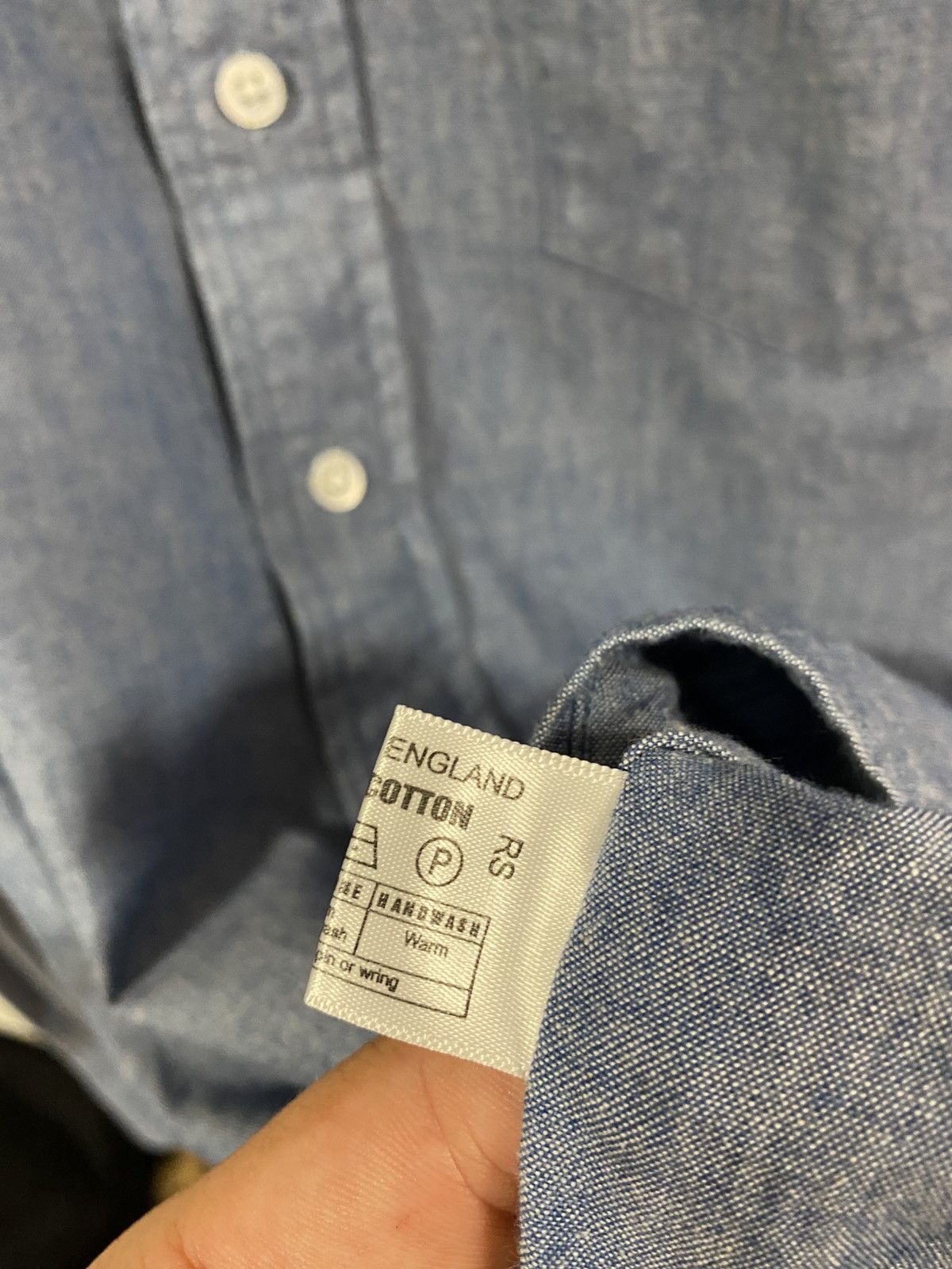 Thom Sweeney Thom Sweeney Cutaway Collar Cotton Button Shirt RRP 400$ Size US S / EU 44-46 / 1 - 6 Thumbnail