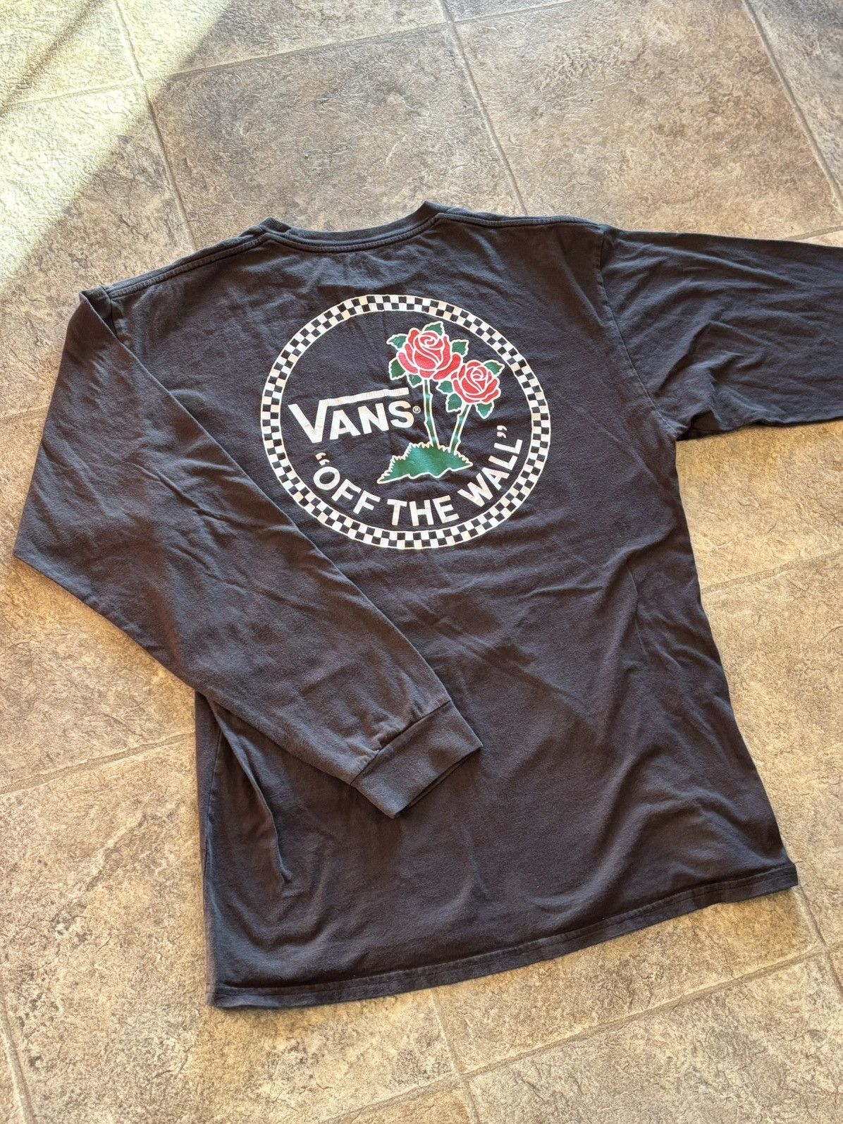 Vans Vans Large Long Sleeve Light Shirt Grey Size US L / EU 52-54 / 3 - 2 Thumbnail