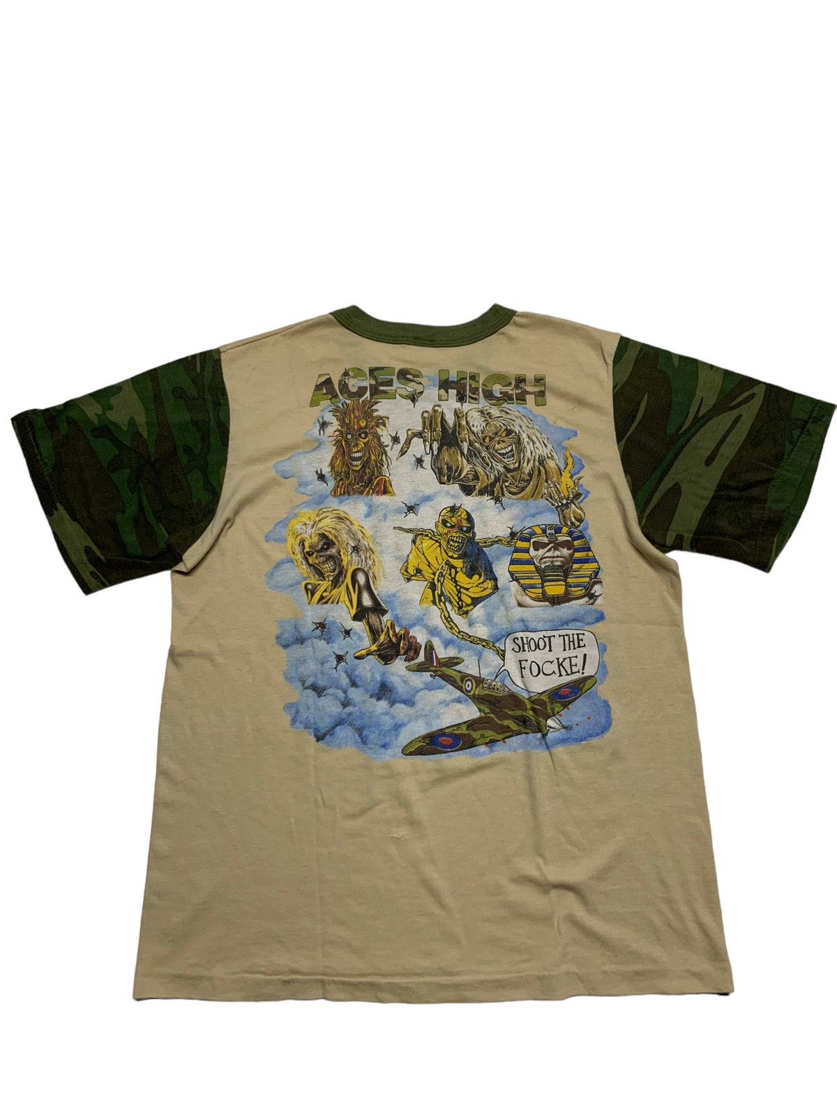 Iron Maiden × Vintage Rare vintage Iron Maiden Aces High camo Size US S / EU 44-46 / 1 - 3 Thumbnail