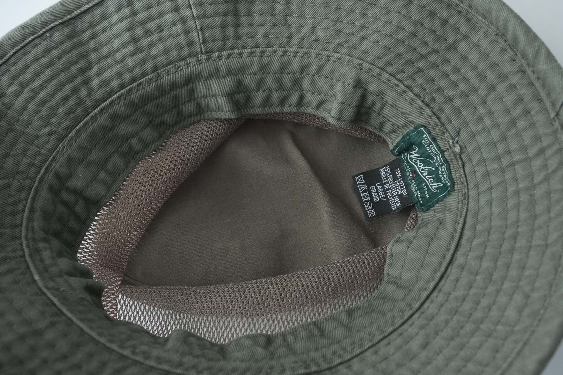 Woolrich Woolen Mills Woolrich Bucket Hat Size M Dark Green Mesh Size ONE SIZE - 4 Thumbnail