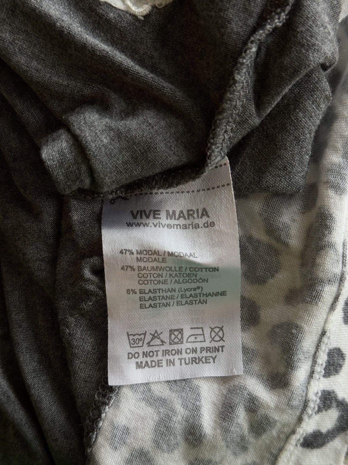 Designer + Vive Maria + avant garde leopard pattern tank top blouse Size L / US 10 / IT 46 - 5 Thumbnail