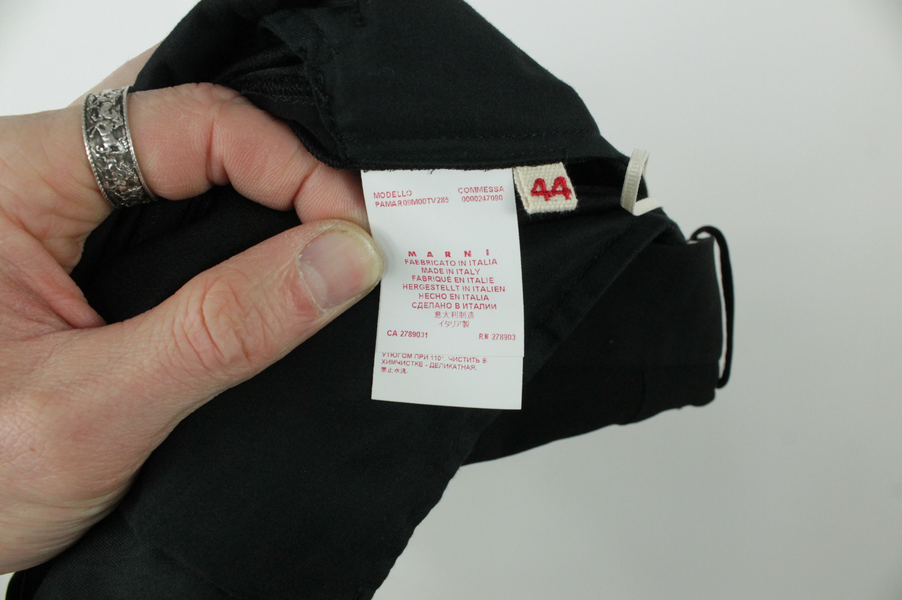 Marni Marni Commessa Viscose Acetate Black Dress Pants Size 30" / US 8 / IT 44 - 7 Thumbnail