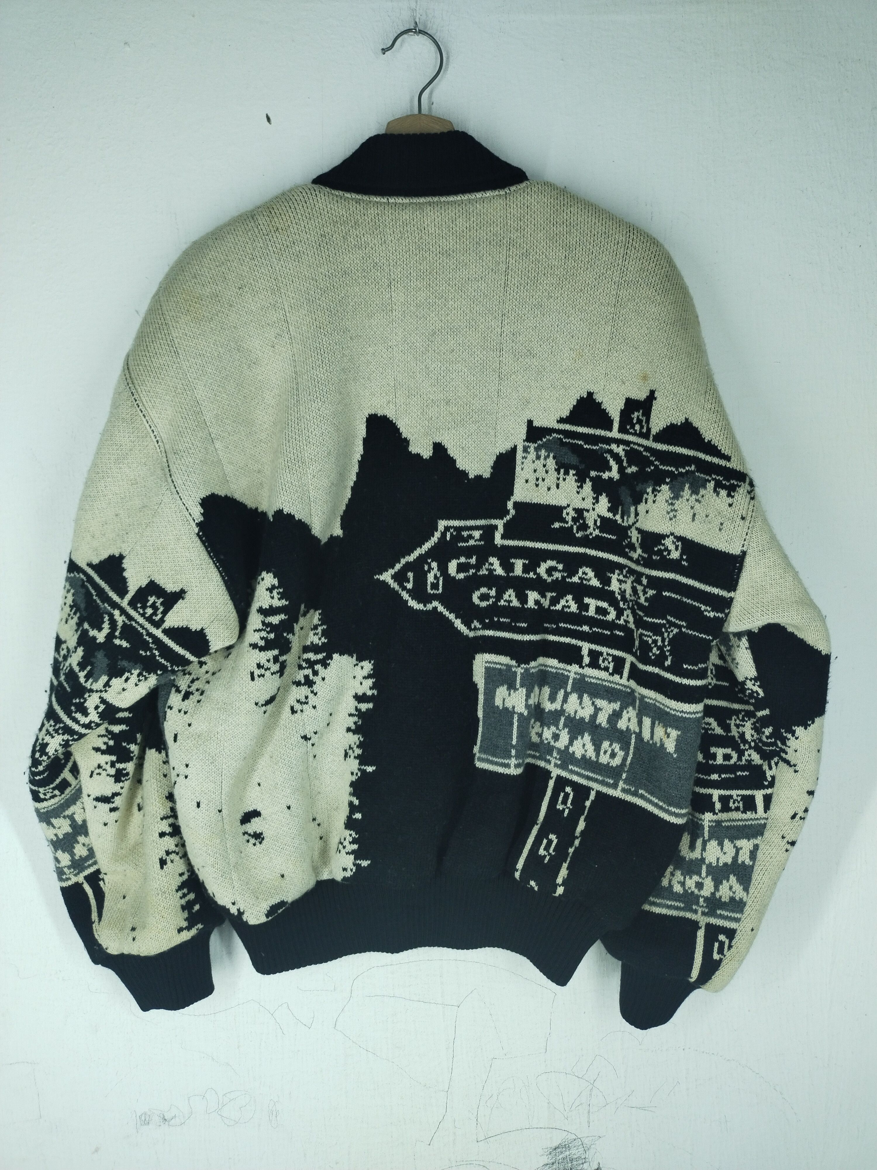 Vintage 80's Vintage Calgary Canada Black Pia Wool Jacket Size US L / EU 52-54 / 3 - 14 Thumbnail