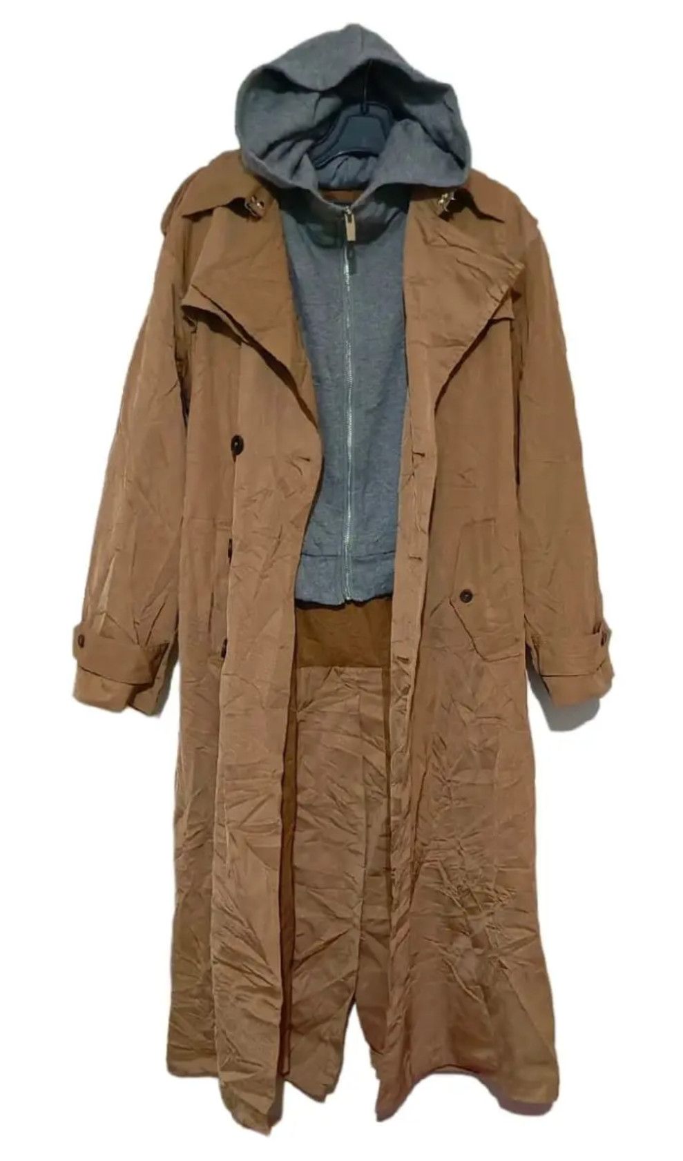Japanese Brand 🇯🇵 Layer double breasted long Waterloo trench coat Size US M / EU 48-50 / 2 - 7 Thumbnail