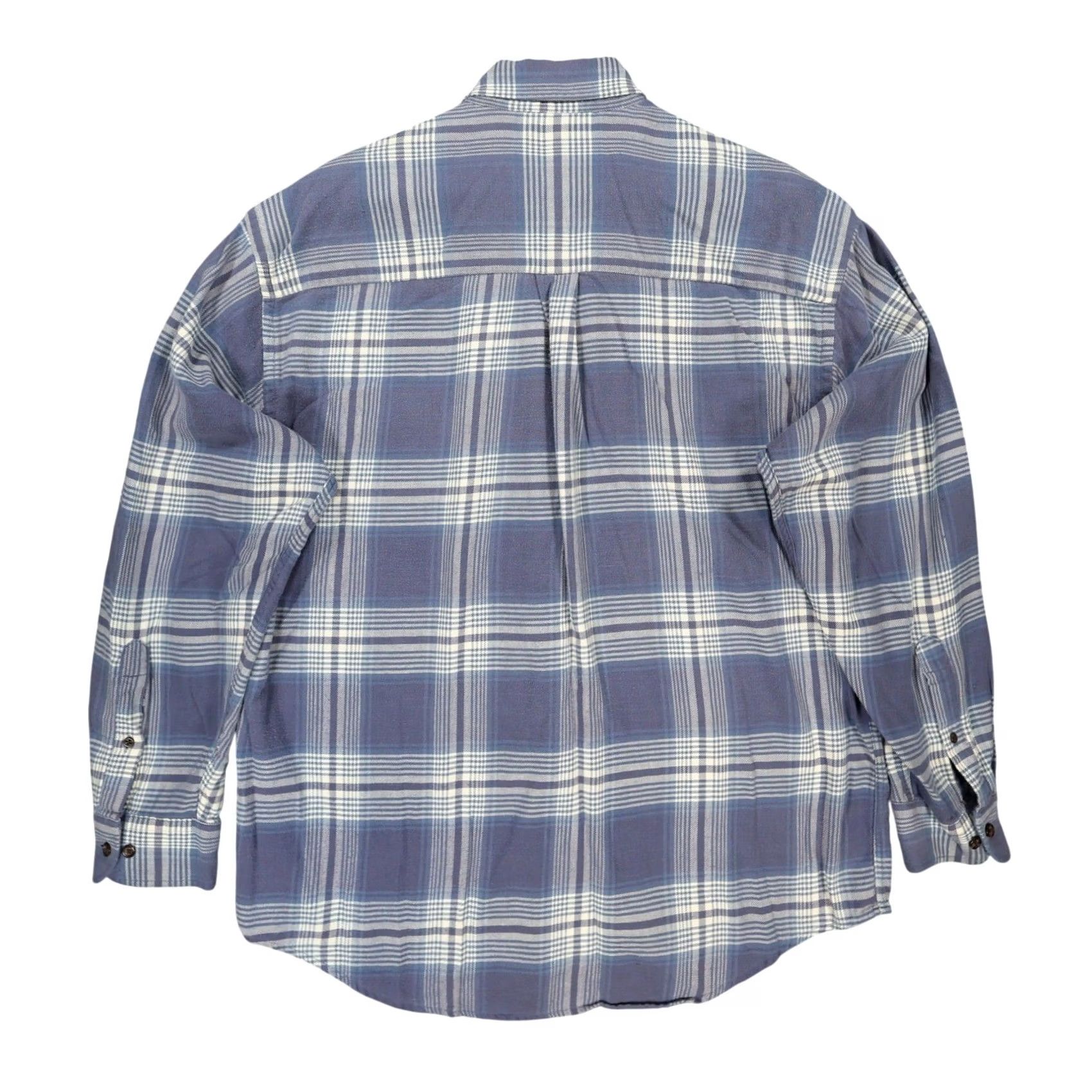 Lands' End Lands End Shirt Mens Large Blue Plaid Cotton Long Sleeve Button Down Size US L / EU 52-54 / 3 - 2 Thumbnail
