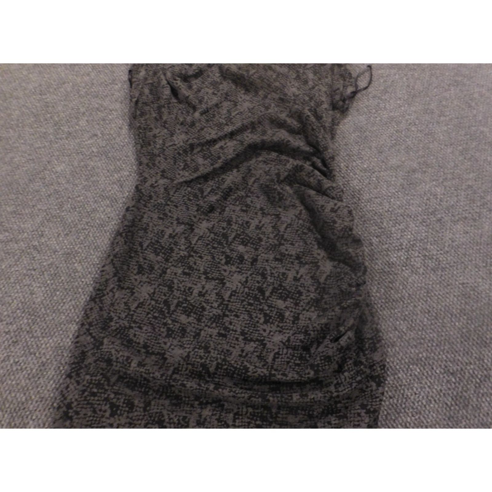Ann Taylor Ann Taylor Dress 14 Gray Midi A-Line Womens Sleeveless Knit Polyester Cotton Stretch Strap 14 Womens Wear Fall Casual Birthday Gift Size XL / US 12-14 / IT 48-50 - 3 Thumbnail