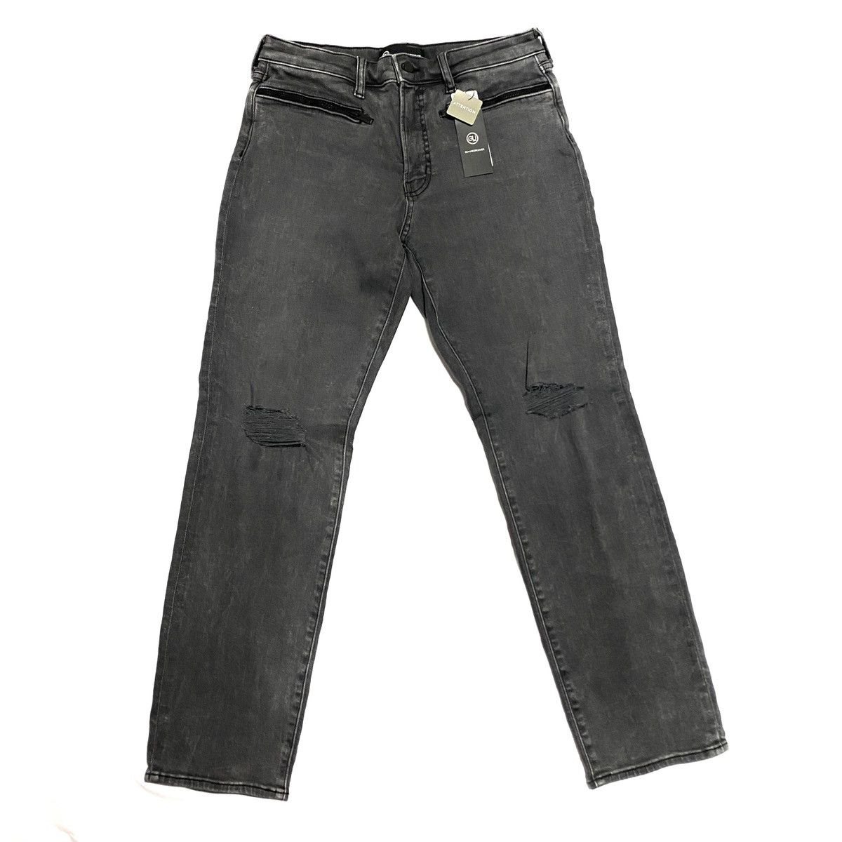 Japanese Brand × Jun Takahashi × Undercover Undercover × GU Slim Damage Jeans Gray Size S Size US 30 / EU 46 - 1 Thumbnail