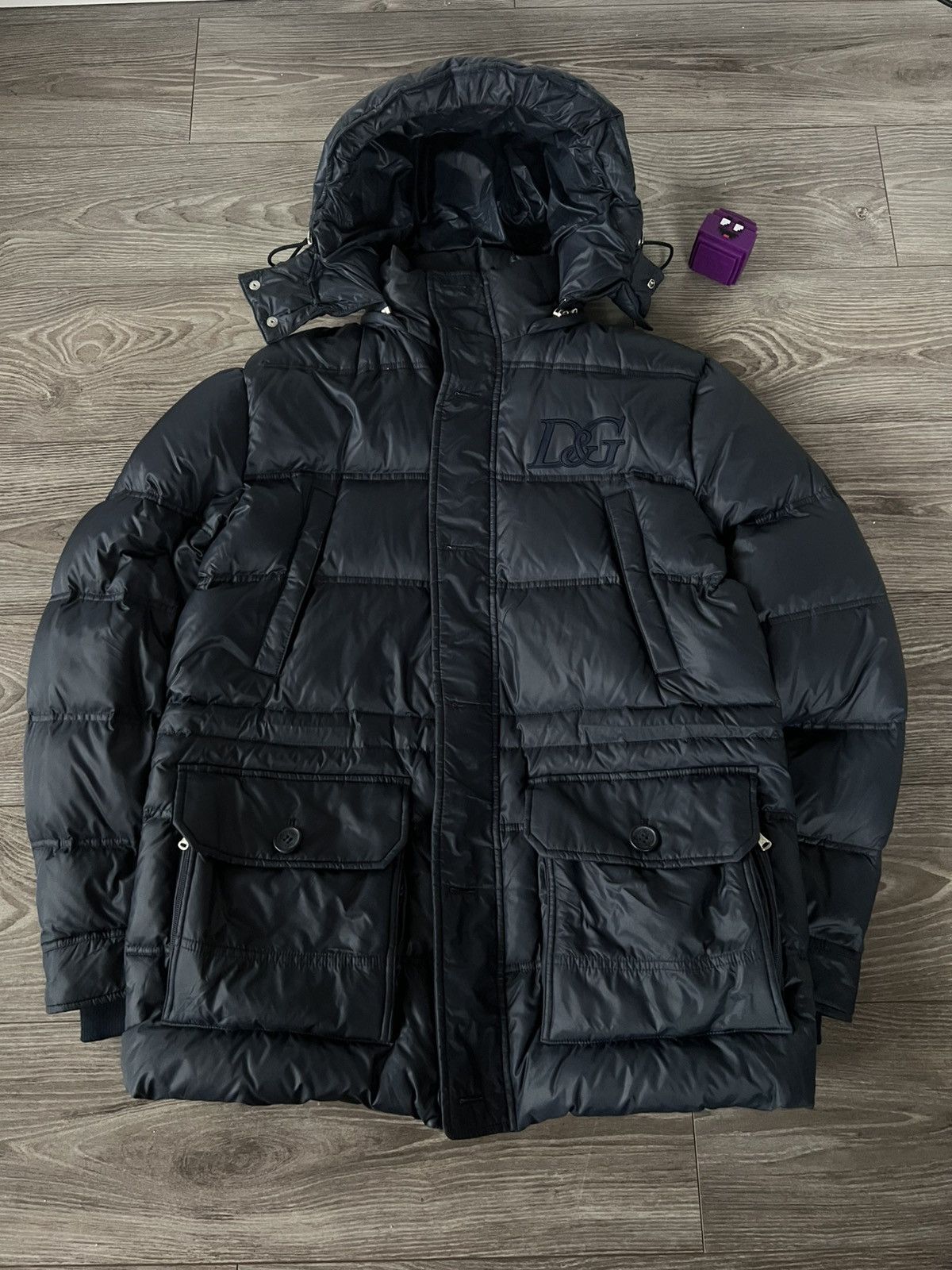 Dolce & Gabbana Rare Dolce & Gabbana Down Puffer Jacket Embroidered DG Hood Size US L / EU 52-54 / 3 - 1 Thumbnail
