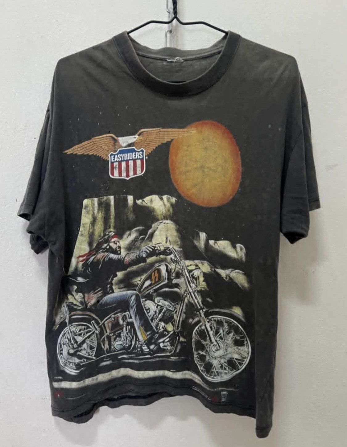 Harley Davidson Vintage 90s easy riders david mann big print t-shirt Size US XL / EU 56 / 4 - 1 Thumbnail