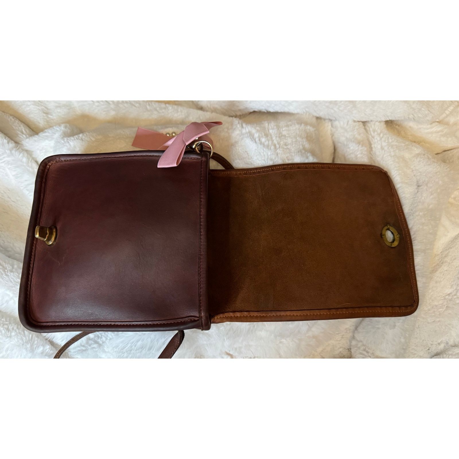 Coach RARE VELVET Coach Vintage Washed Aniline Leather Crossbody Size ONE SIZE - 5 Thumbnail