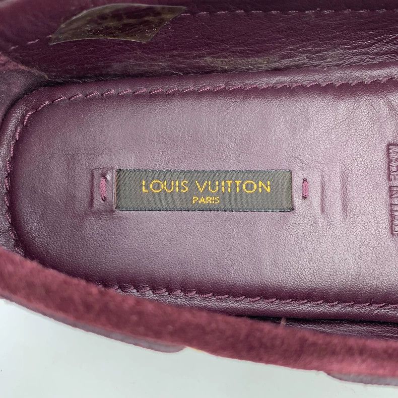Louis Vuitton Louis Vuitton Burgundy logo presbyopic full print lace-up Size US 5.5 / IT 35.5 - 6 Thumbnail