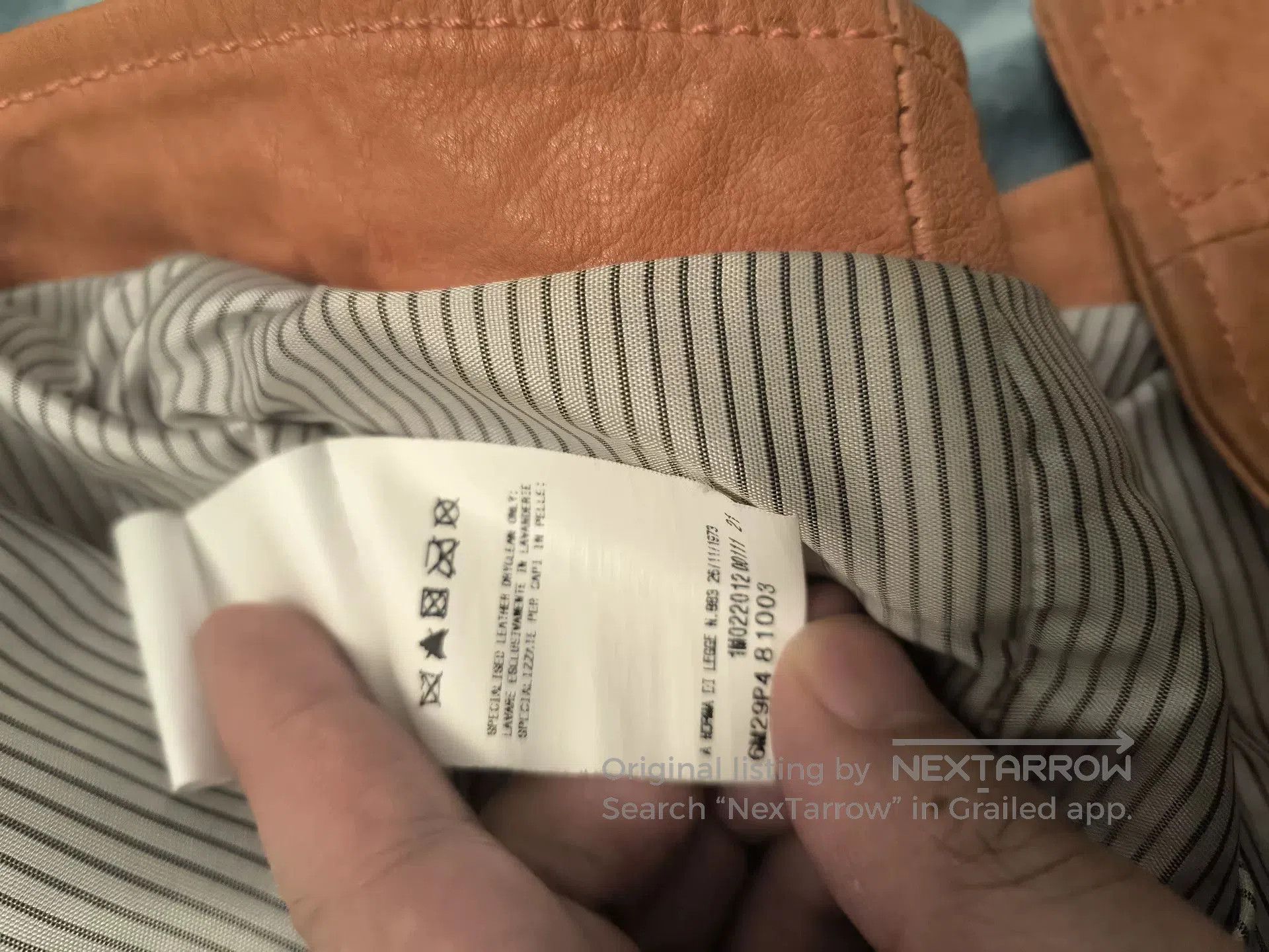 Balmain Balmain Orange Leather Jacket. Size M / US 6-8 / IT 42-44 - 4 Thumbnail