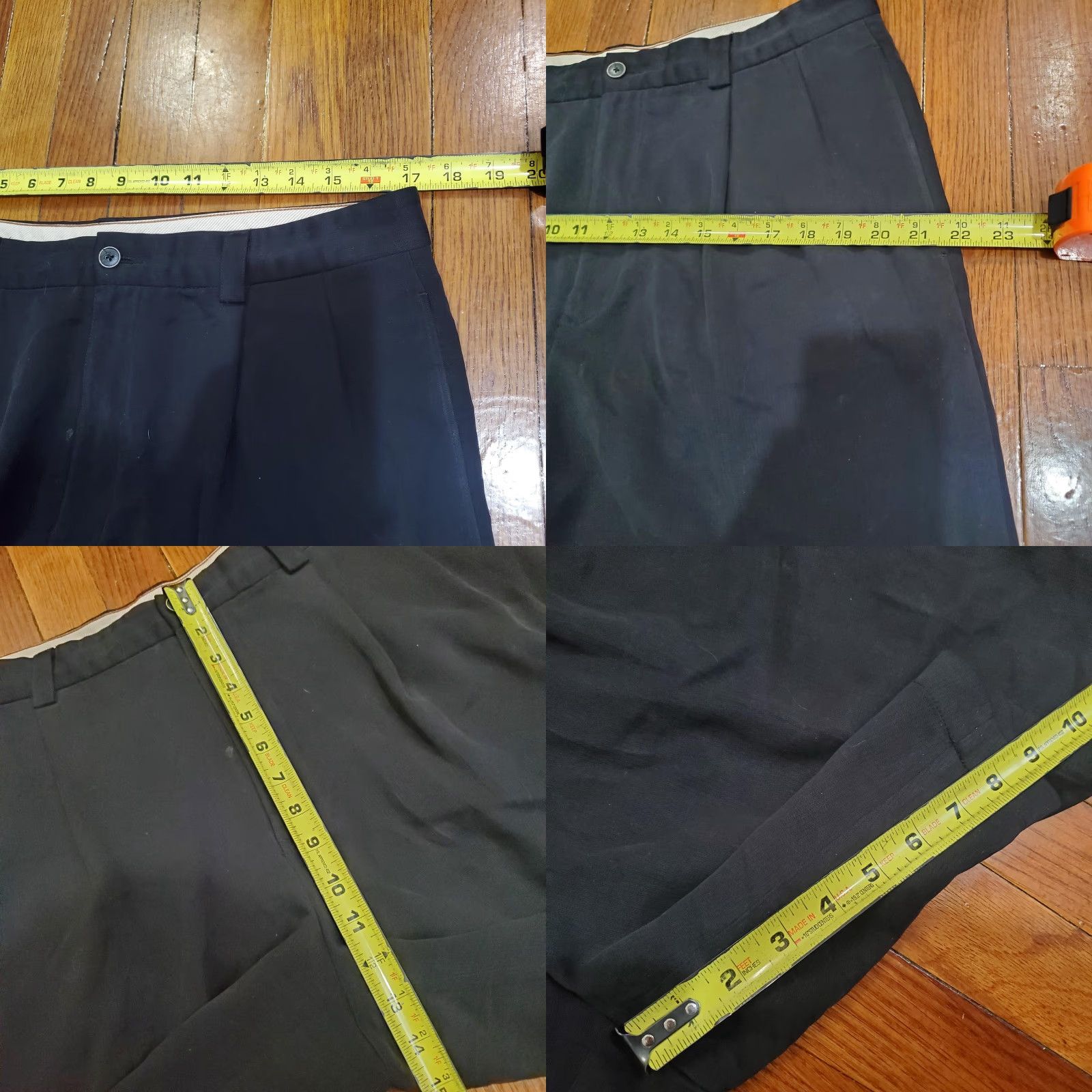 Tommy Bahama Tommy Bahama Shorts Men 34 Black Silk Pleated Chino 10 Inseam Classic Fit Casual Size US 34 / EU 50 - 8 Thumbnail