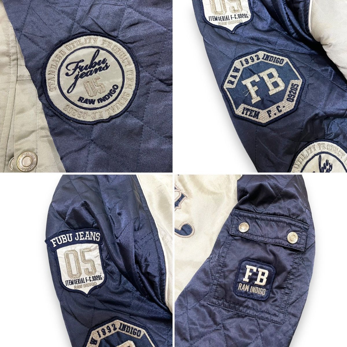 Fubu Fubu Jeans Bomber Jacket Vintage Size US L / EU 52-54 / 3 - 8 Thumbnail