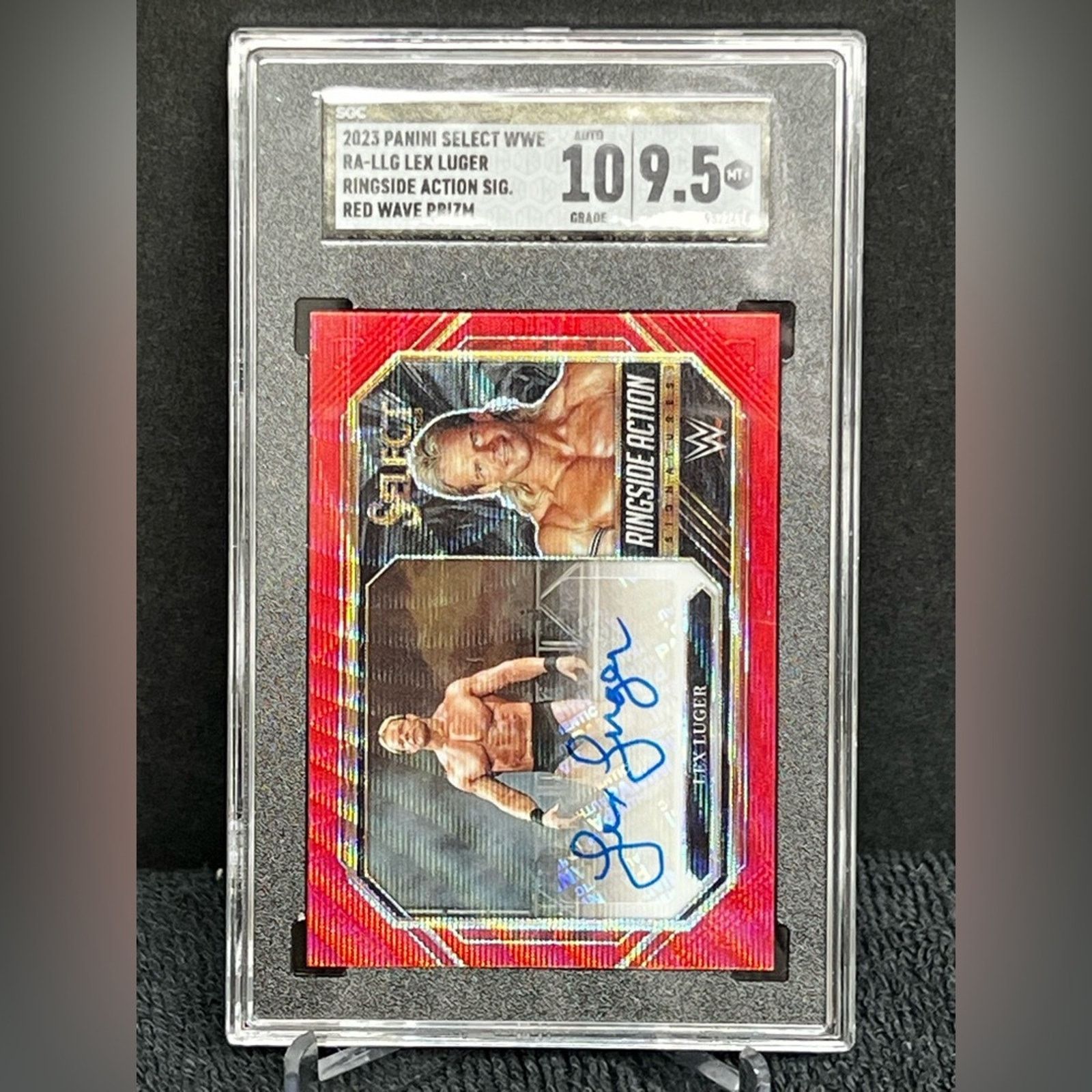 WWE Panini WWE Select Lex Luger Action Signatures SGC 9.5 GEM Size ONE SIZE - 1 Thumbnail