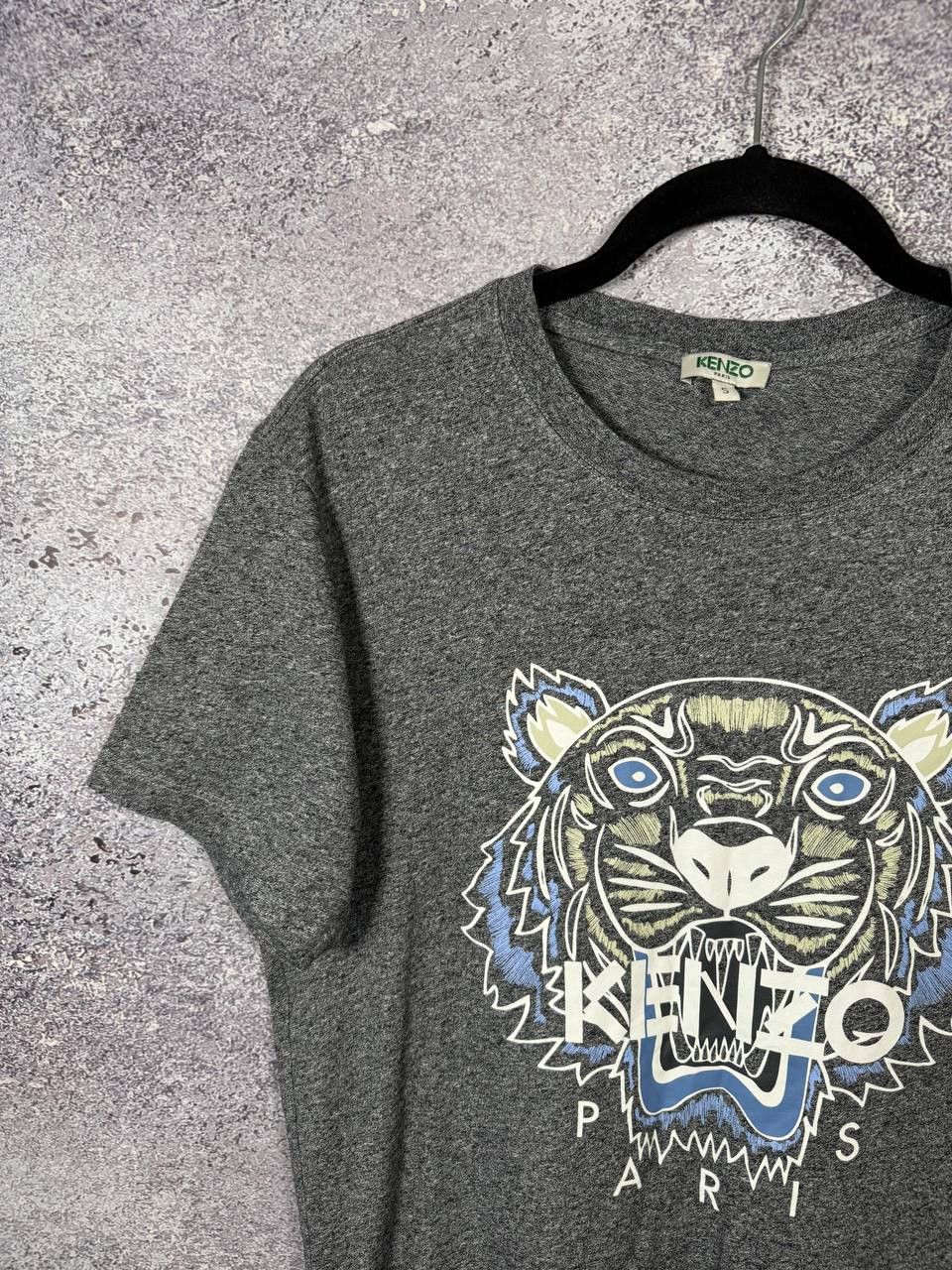 Kenzo Kenzo Paris Grey Crew Neck Tiger Logo Graphic Print Tee Size US S / EU 44-46 / 1 - 2 Thumbnail