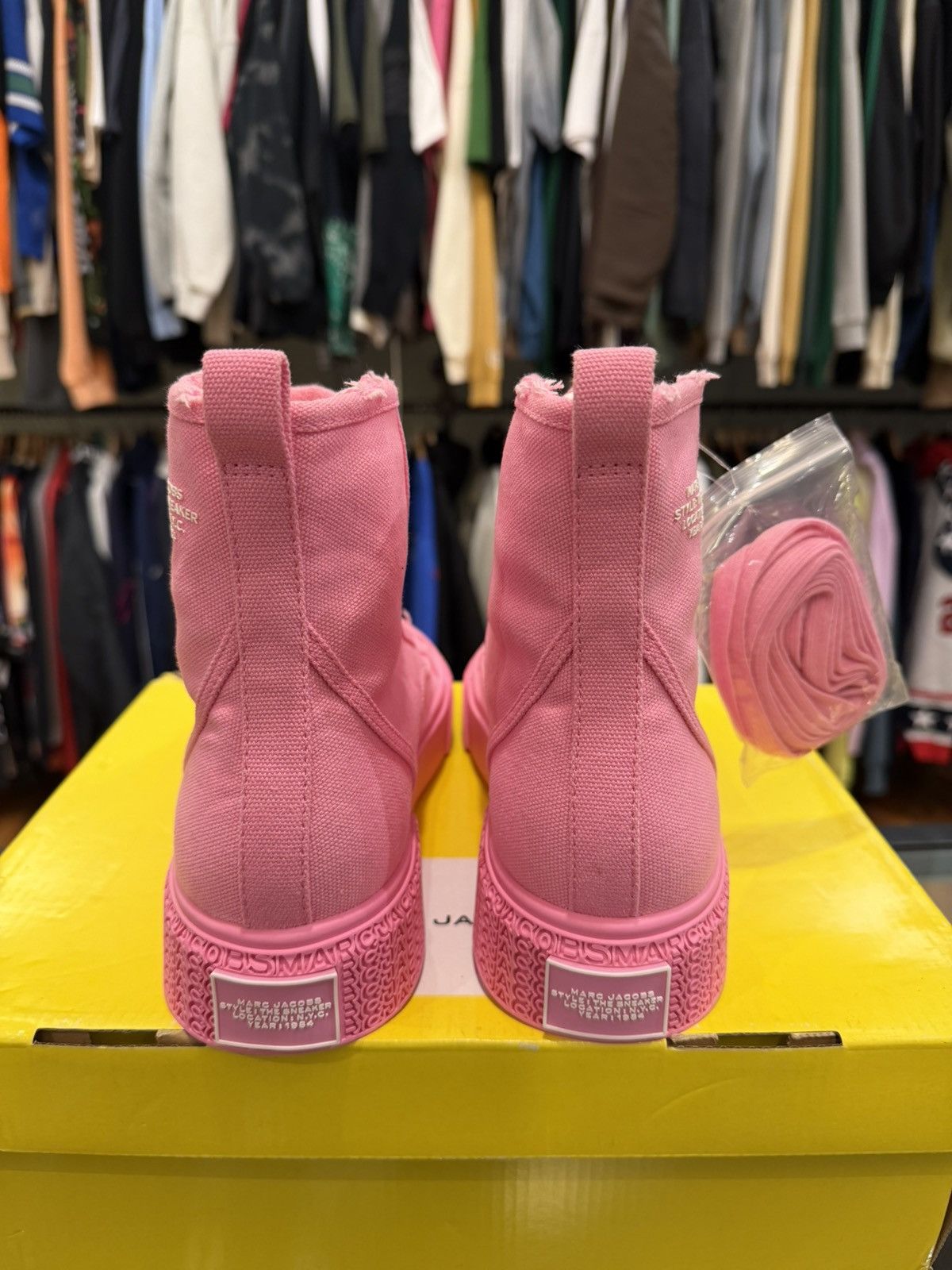 Marc Jacobs Marc Jacobs The High Top Sneakers Ribbon Pink Size US 10 / EU 43 - 3 Thumbnail