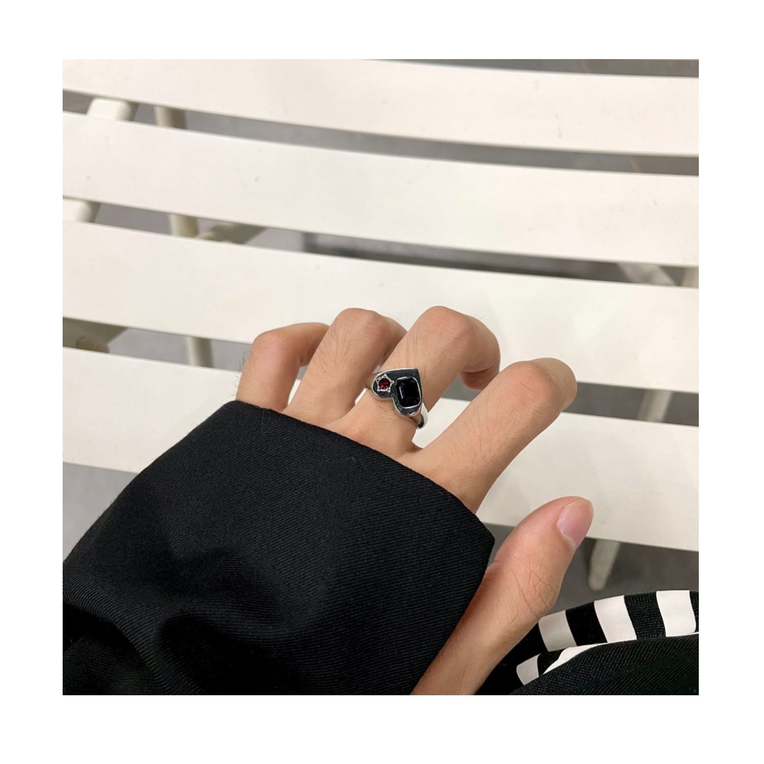 Jewelry Future Jewelry Rings Open Size Chrome Ring (Size 7-13) Size ONE SIZE - 2 Thumbnail