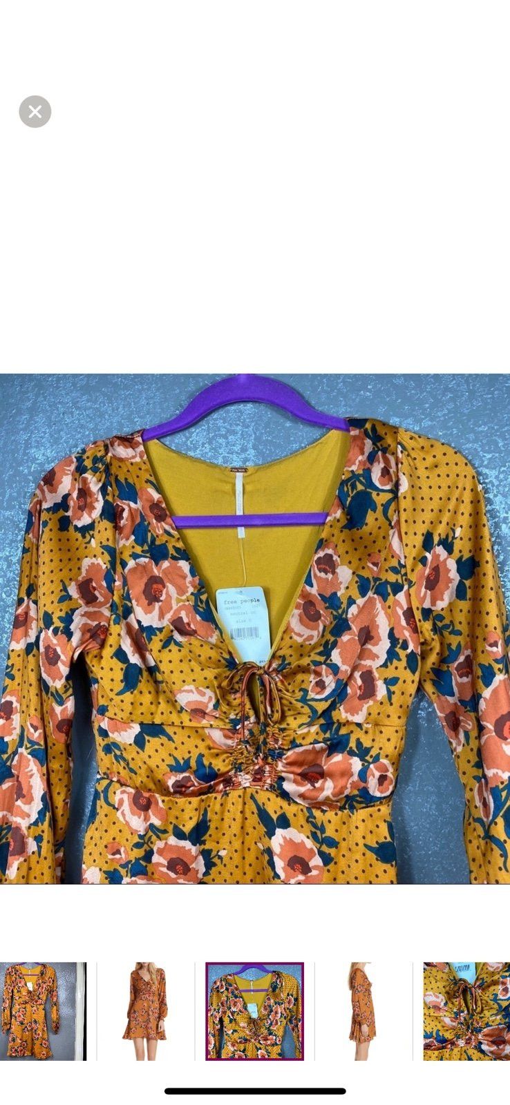 Free People Free People Morning Light floral Mini Dress Size XS / US 0-2 / IT 36-38 - 4 Thumbnail