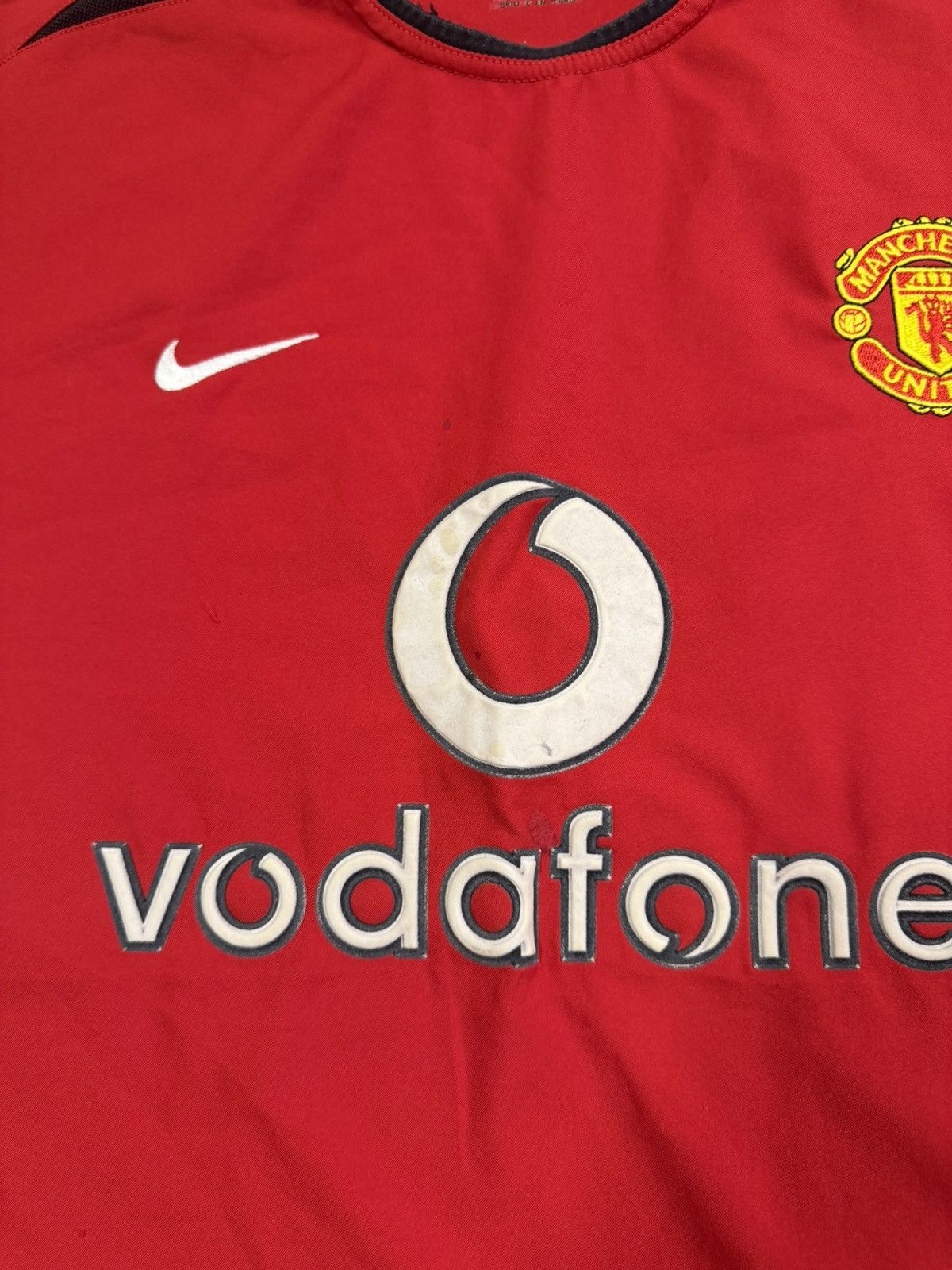 Nike 2002-04 Manchester United Nike Home Shirt Size US L / EU 52-54 / 3 - 2 Thumbnail