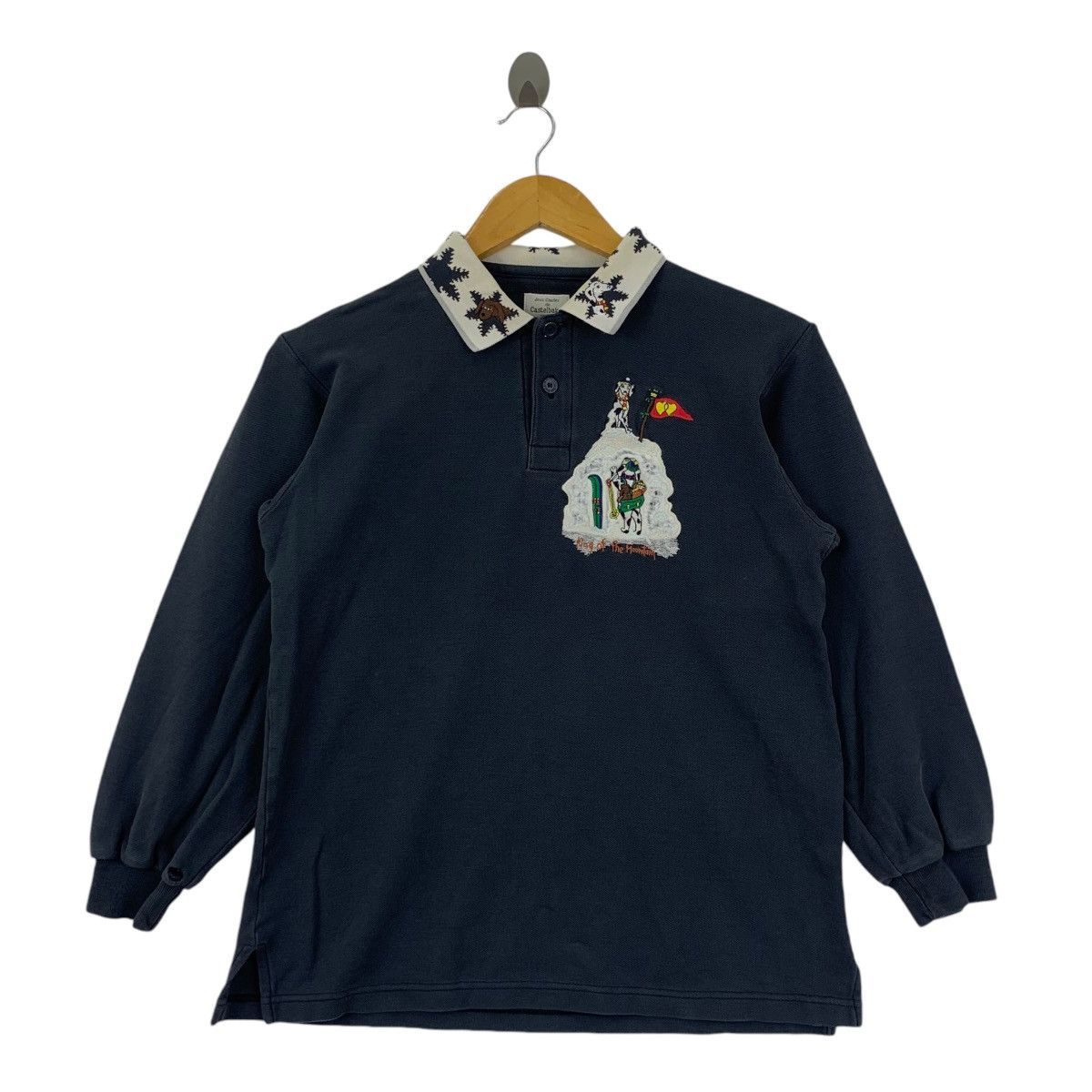 Jean Charles De Castelbajac Vintage JC CASTELBAJAC King Of Mountains Polo Tee Shirt Top Size S / US 4 / IT 40 - 1 Thumbnail