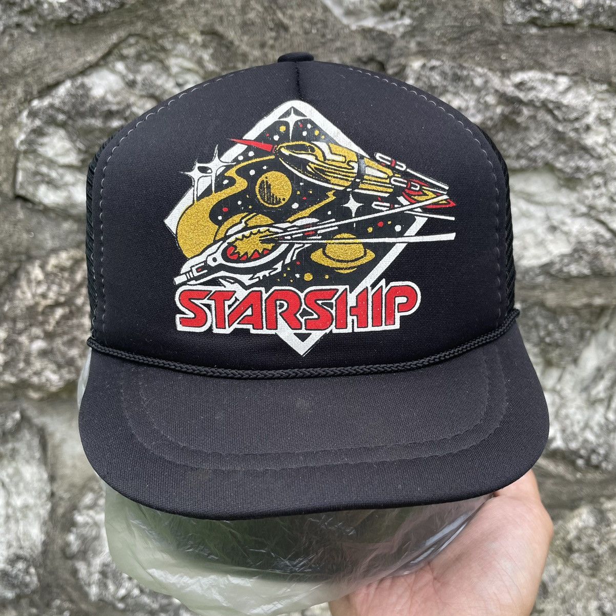 Other Vintage Starship Just4Kids Trucker Hat Snapback Black Size ONE SIZE - 1 Thumbnail