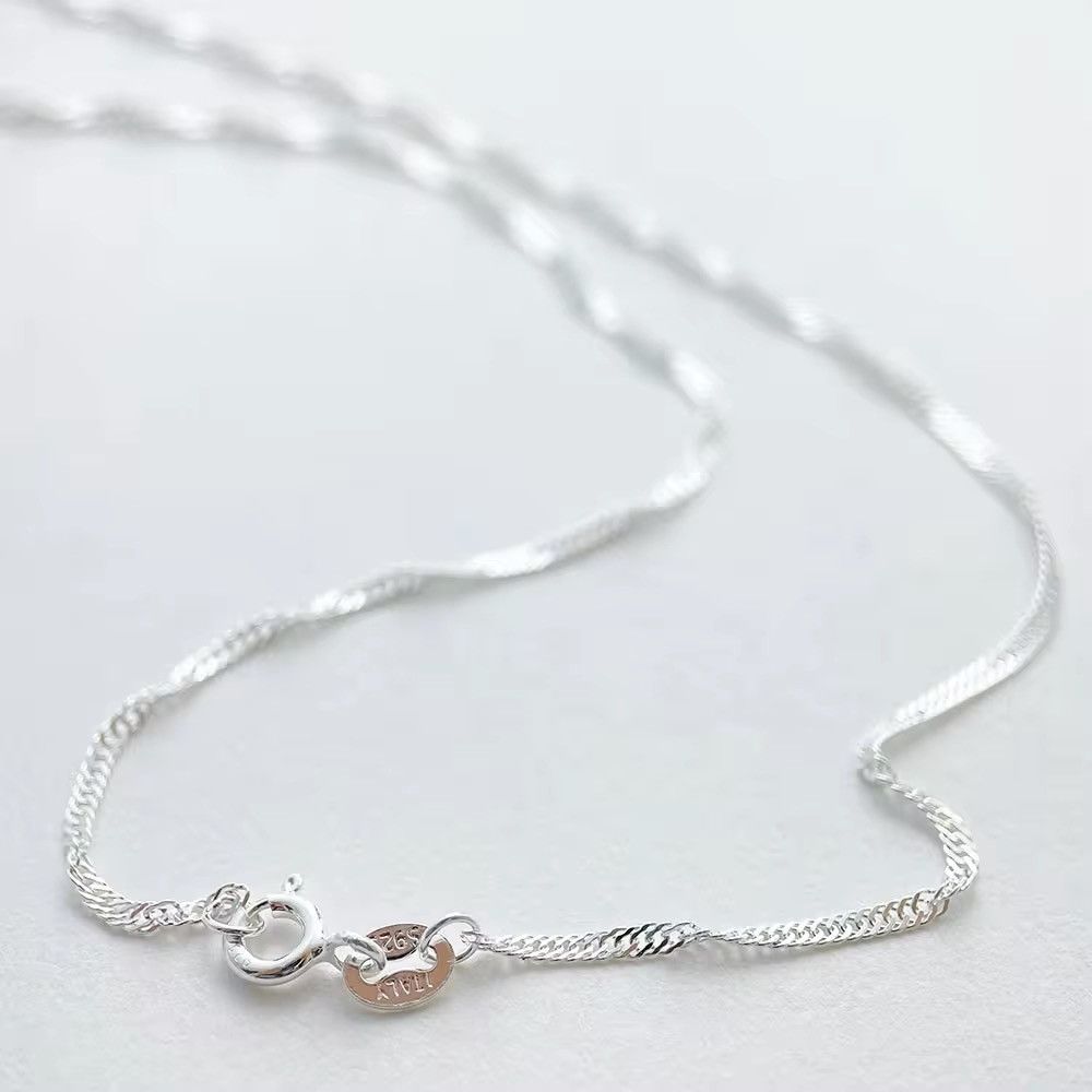 Jewelry × Vintage 1.5mm Water Wave Chain Necklace Size ONE SIZE - 4 Thumbnail