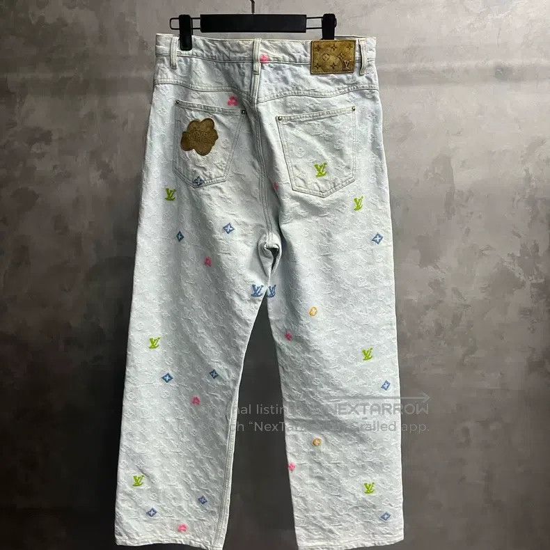 Louis Vuitton Louis Vuitton 24 Blue Logo monogrammed button pocket jeans Size US 31 - 6 Thumbnail
