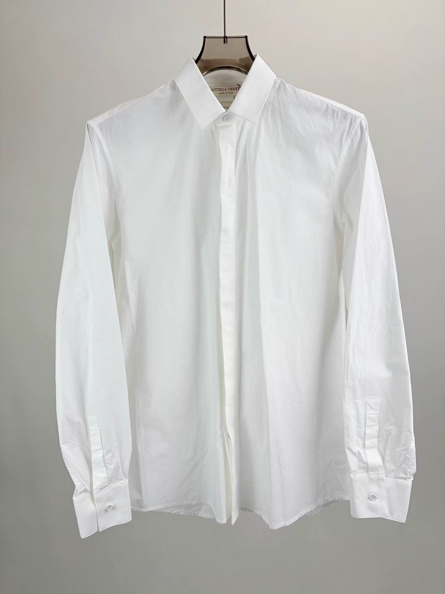 Bottega Veneta BV White Long Sleeve Shirt K1 Size XS / US 0-2 / IT 36-38 - 1 Thumbnail