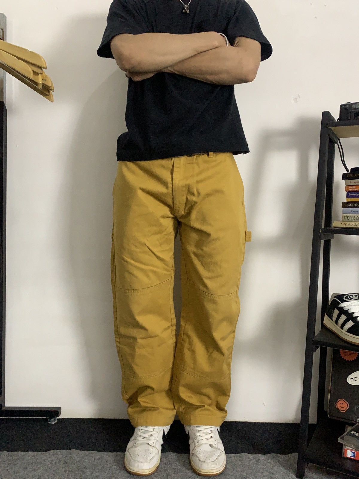 Japanese Brand × Vintage Vintage Sweet Brown 'Broken Base' Carpenter DoubleKneepants Size US 30 / EU 46 - 3 Thumbnail