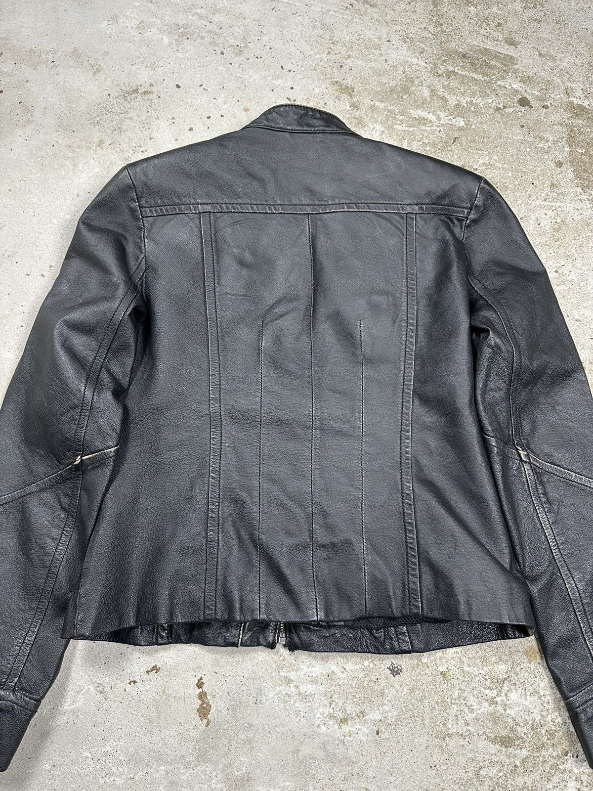 Vintage Vintage Y2K Moto Biker Black Leather Jacket Utility Size US S / EU 44-46 / 1 - 13 Thumbnail