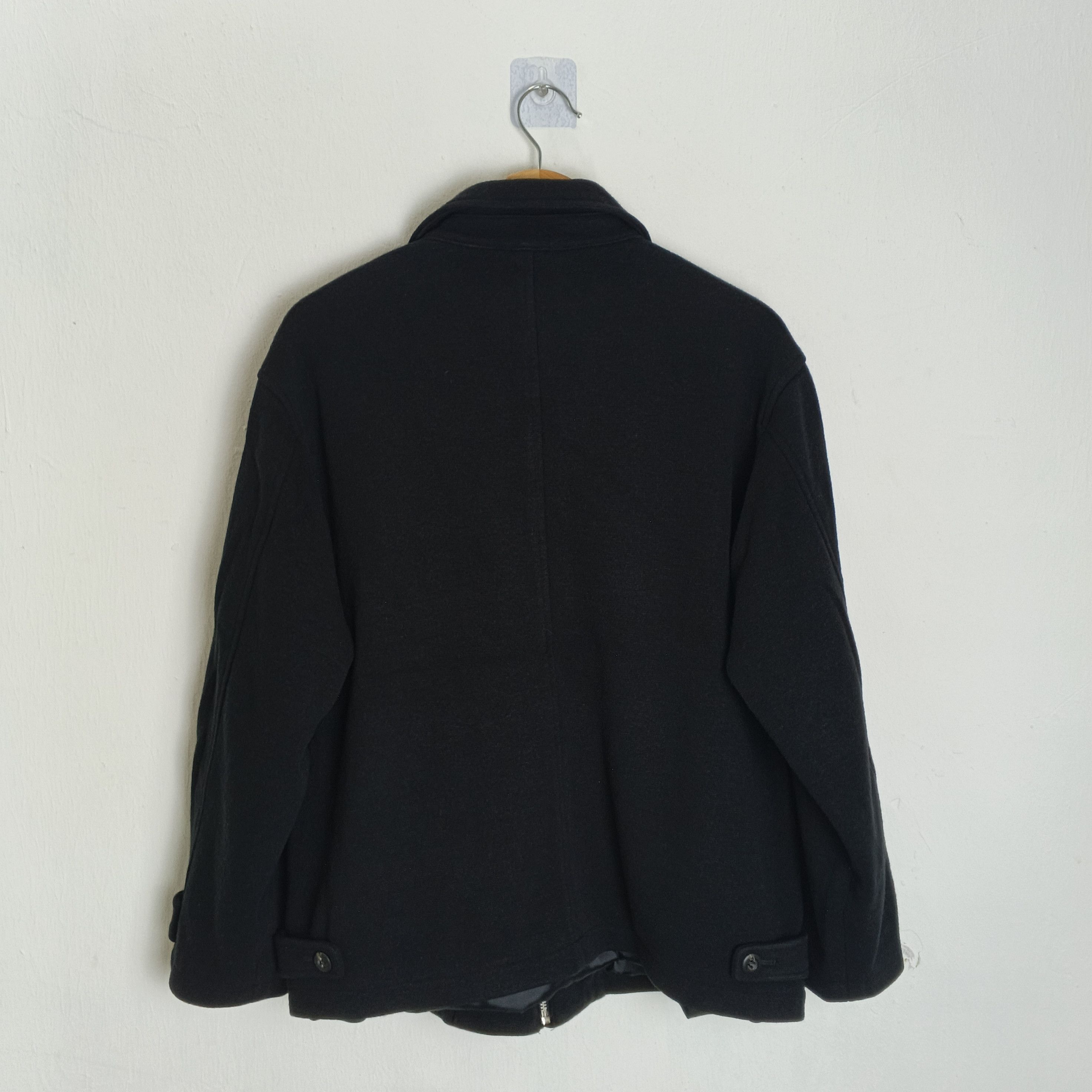 Versace RARE Vintage 90s Alfredo Versace Designer Wool Coat Size US L / EU 52-54 / 3 - 4 Thumbnail