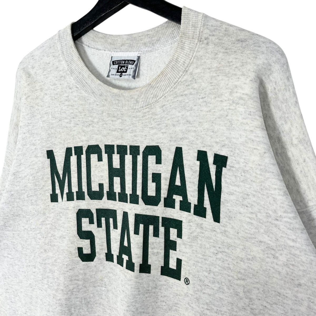 NCAA × Vintage Vintage 90s Michigan State University Sweatshirt Size US XL / EU 56 / 4 - 2 Thumbnail