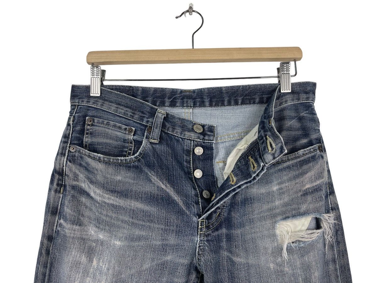 Hysteric Glamour Takeo Kikuchi Ripped Denim Flare Jeans Size US 32 / EU 48 - 11 Thumbnail