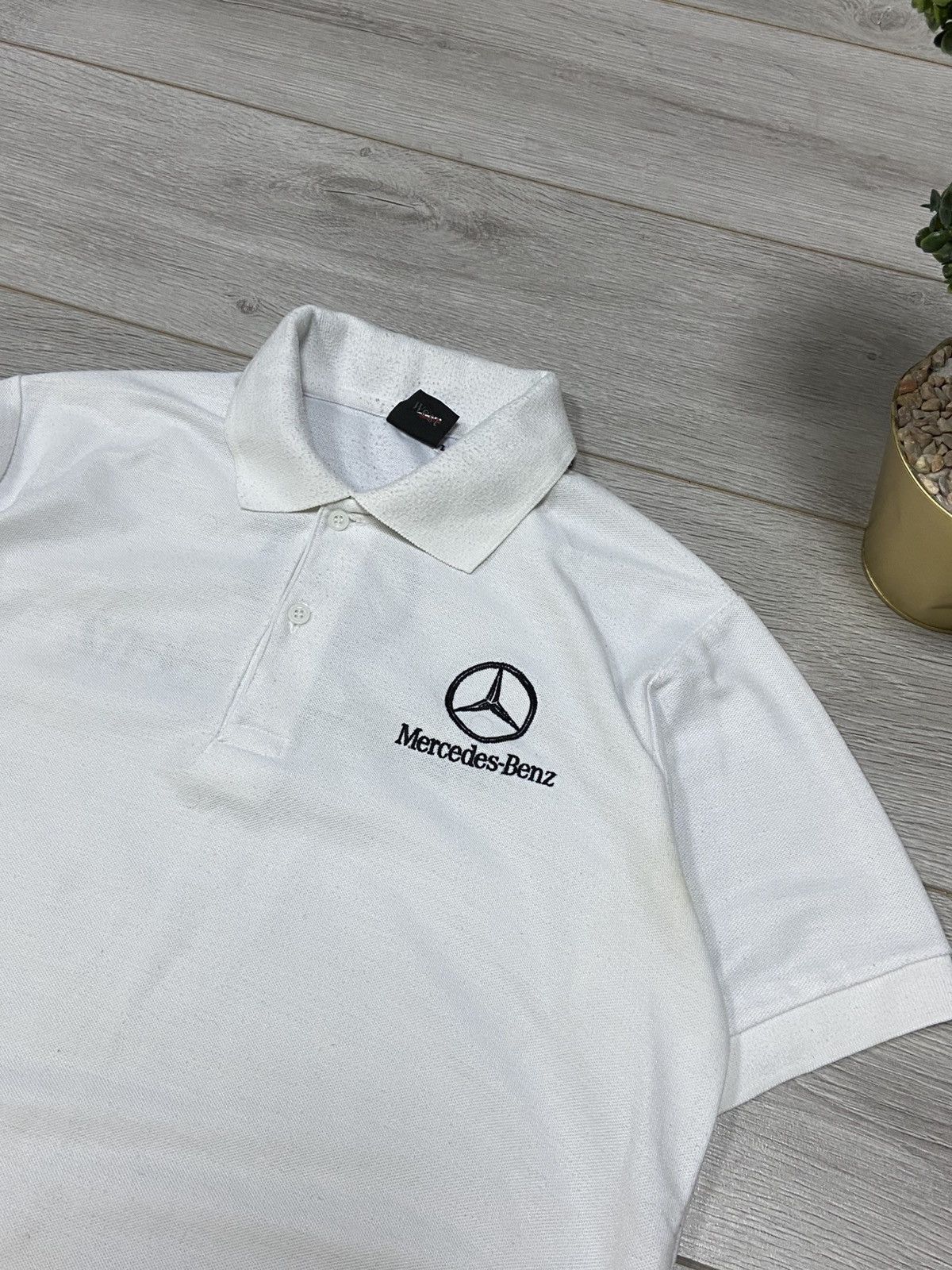 Mercedes-Benz Mercedes Benz big logo vintage polo Size US L / EU 52-54 / 3 - 5 Thumbnail
