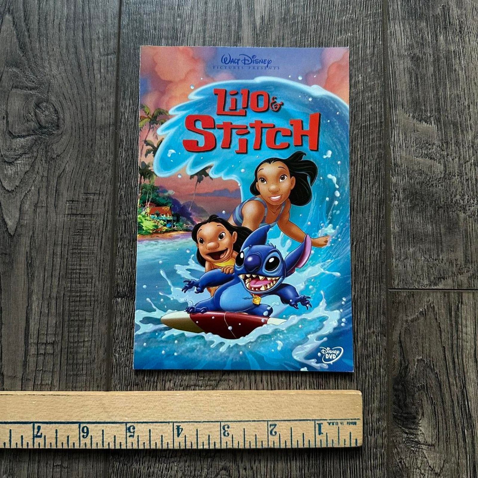 Vintage Vintage Lilo And Stitch Disney Movie Promo DVD Poster Print Size ONE SIZE - 3 Thumbnail