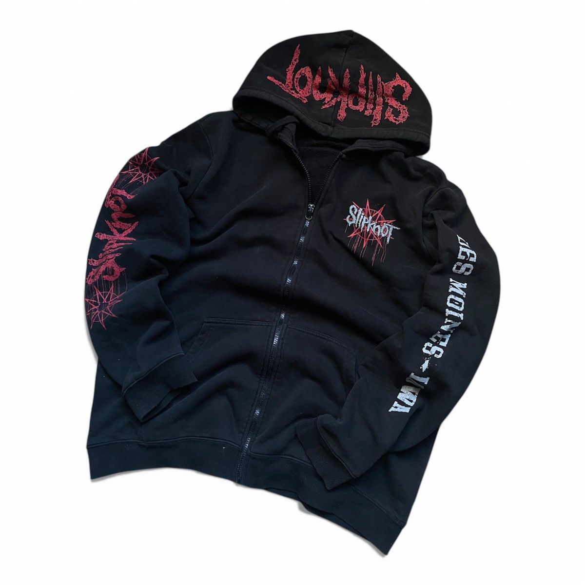 Slipknot Iowa Zip Hoodie 2017 Black XL Band Merch Rare