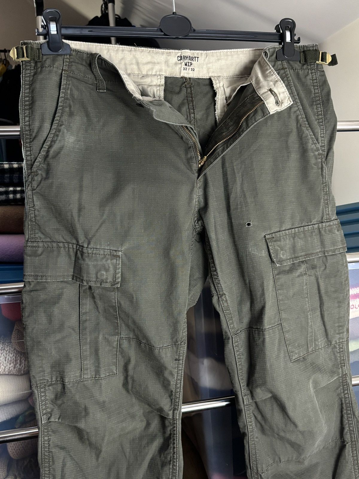 Carhartt Carhartt Khaki Cargo Aviation Vintage Pants Workwear Size US 32 / EU 48 - 10 Thumbnail