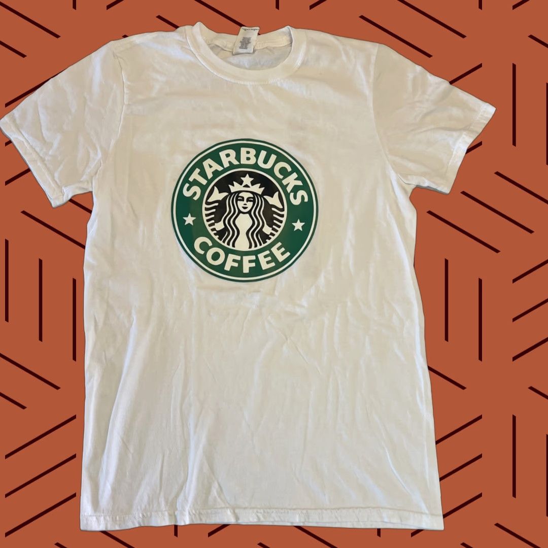 Gildan Gildan T-Shirt Shirt Small White Coffee Cup Label 80s 90s Graphic Print Unisex Adults Mens Womens Crew Neck Short Sleeve 100% Cotton Size US S / EU 44-46 / 1 - 1 Thumbnail