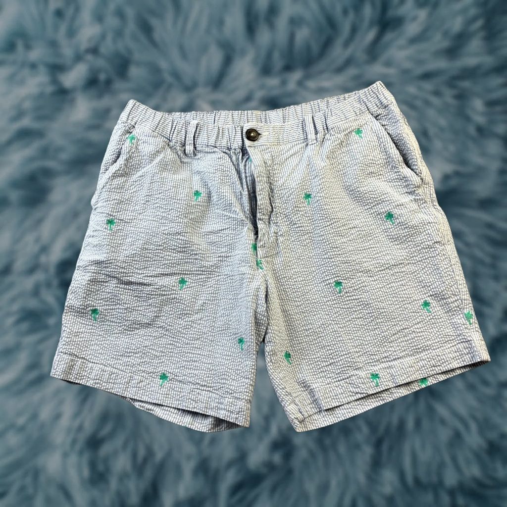 Chubbies Chubbies Everywhere Shorts XL Blue 7” Seersucker All Over Print Chino Casual Mens Bags Pockets Drawstring Elastic Waist 7 In Inseam Size US 36 / EU 52 - 1 Thumbnail