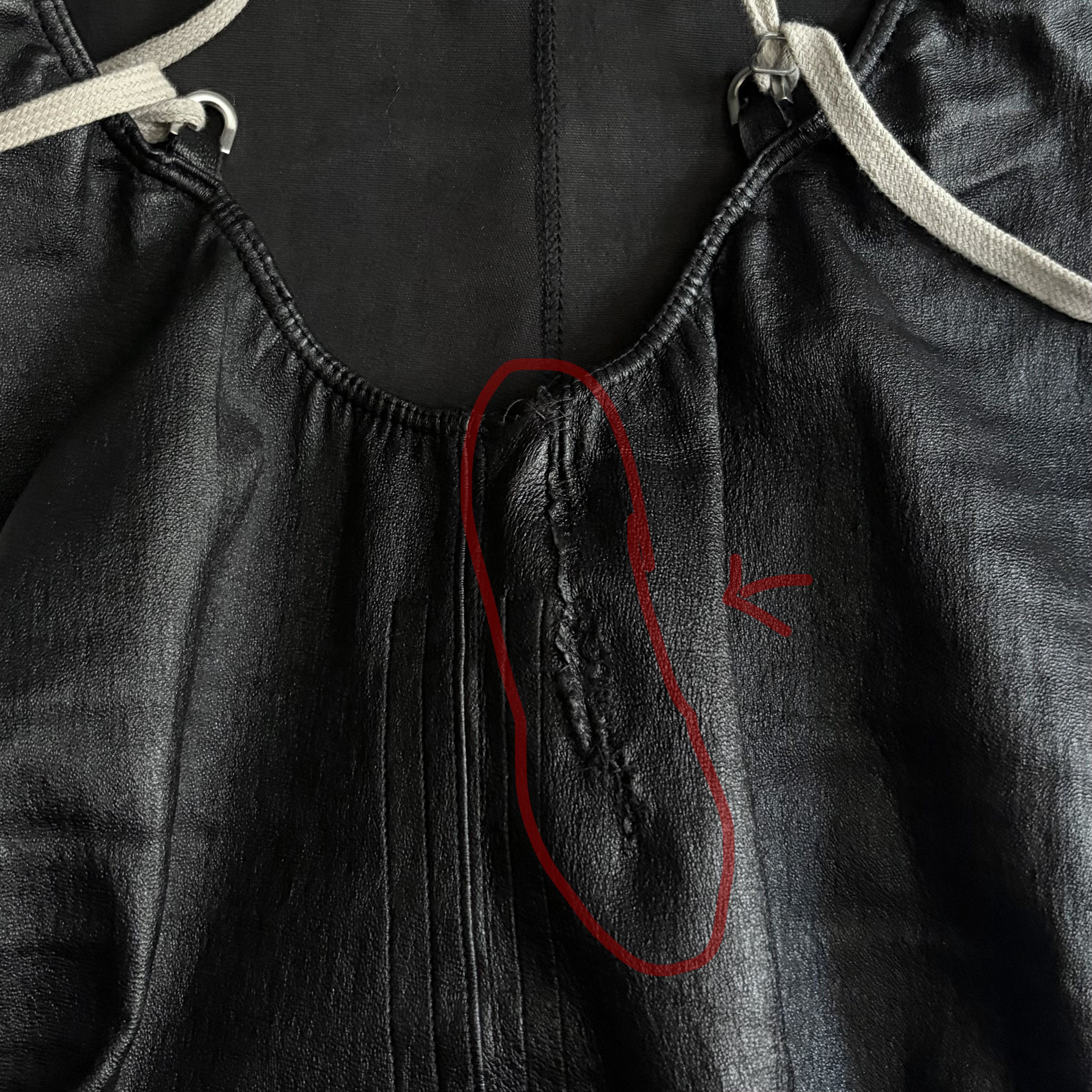 Rick Owens Rick Owens Black Leather Sally Bodysuit Larry F/W 19 38 IT Size XS / US 0-2 / IT 36-38 - 7 Thumbnail