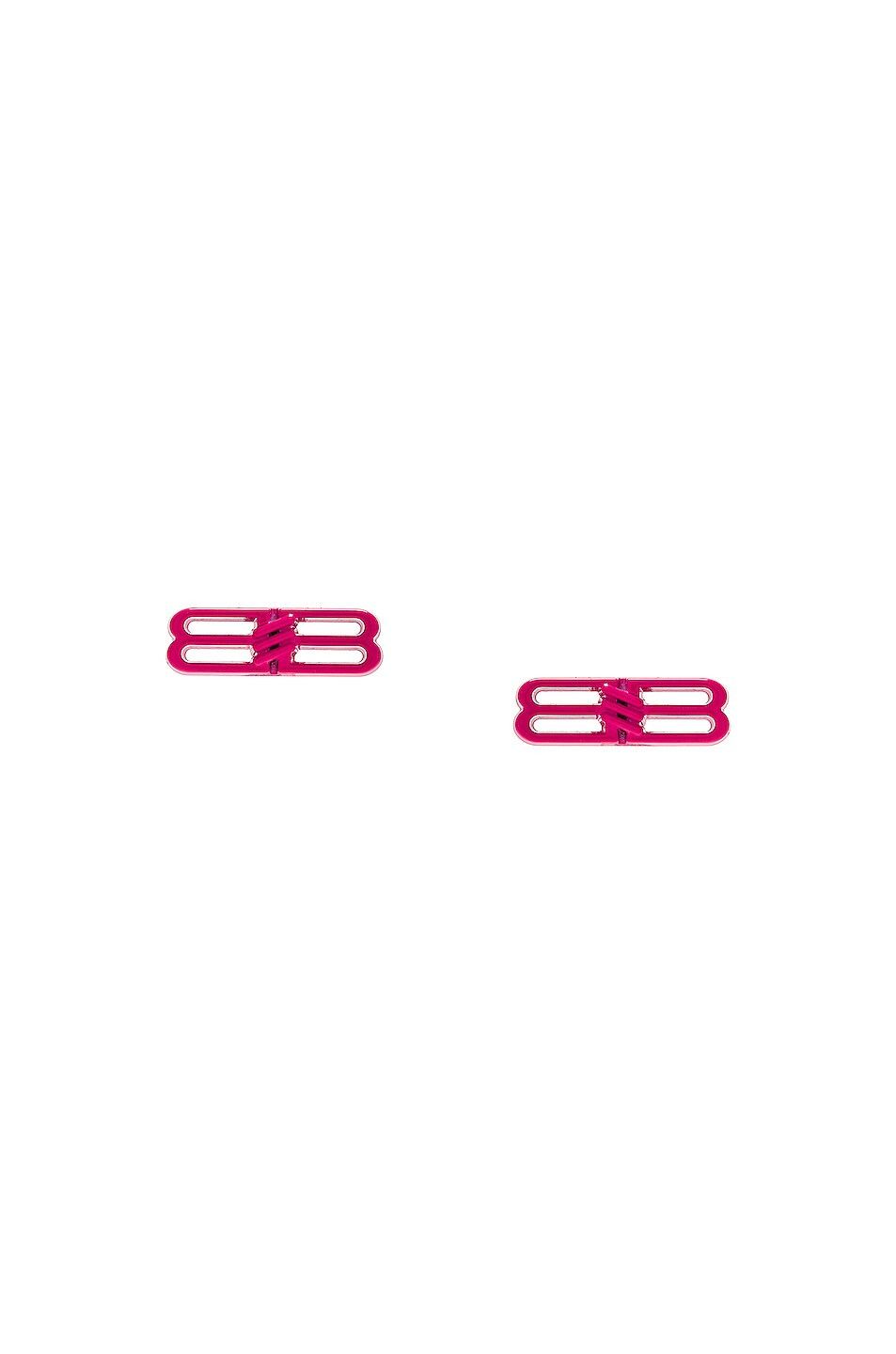 Balenciaga o1bcso1str1024 Size: OS / BB Icon Earrings in Pink Size ONE SIZE - 1 Thumbnail