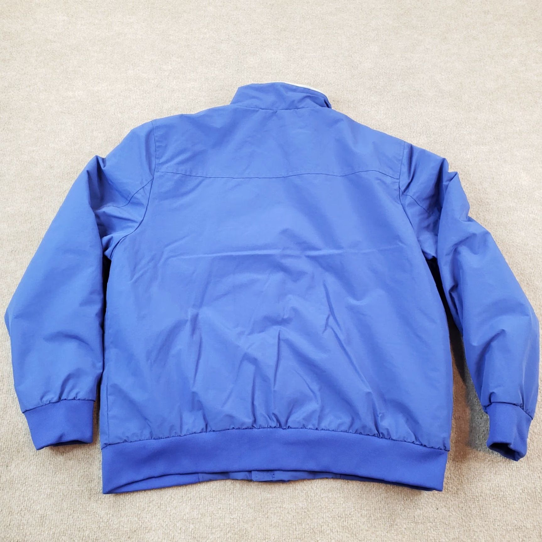 Lands' End Lands End Mens Blue Bomber Jacket Full Zip Winter Softshell Lined Water Resistant Large Size US L / EU 52-54 / 3 - 7 Thumbnail