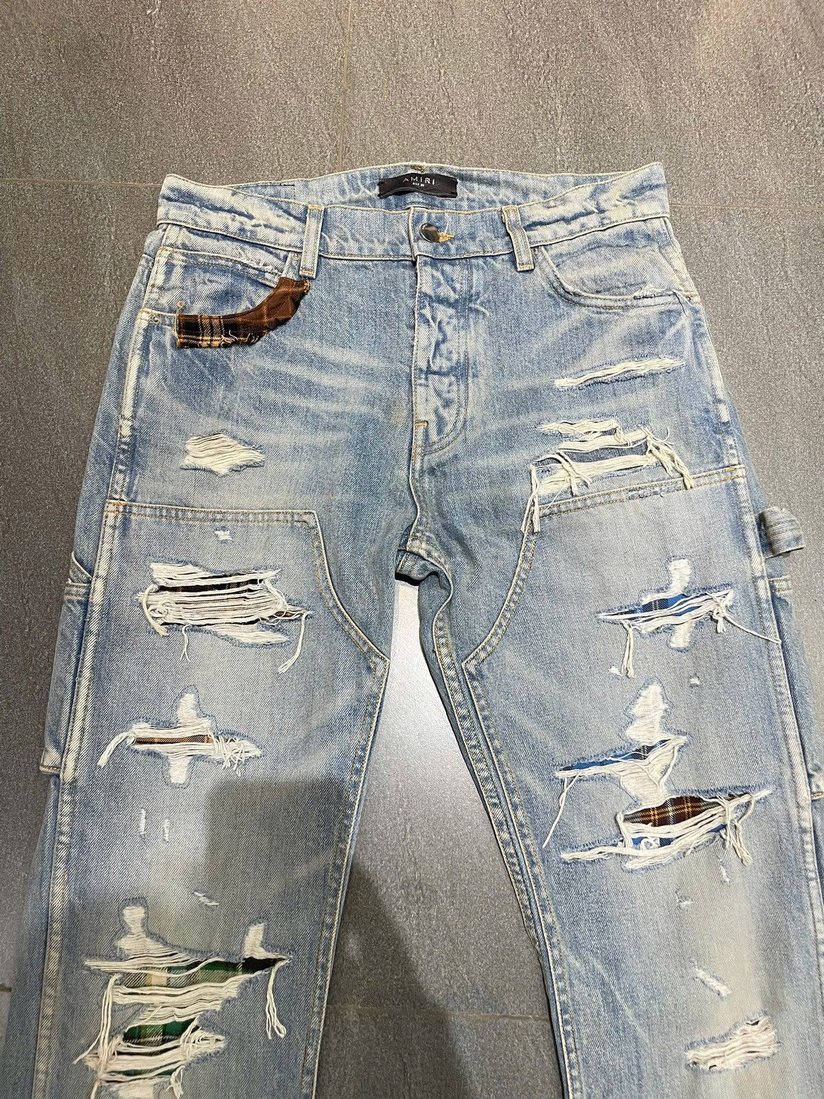 Amiri | Amiri Flare Jeans Flannel Patch Size US 29 - 2 Thumbnail