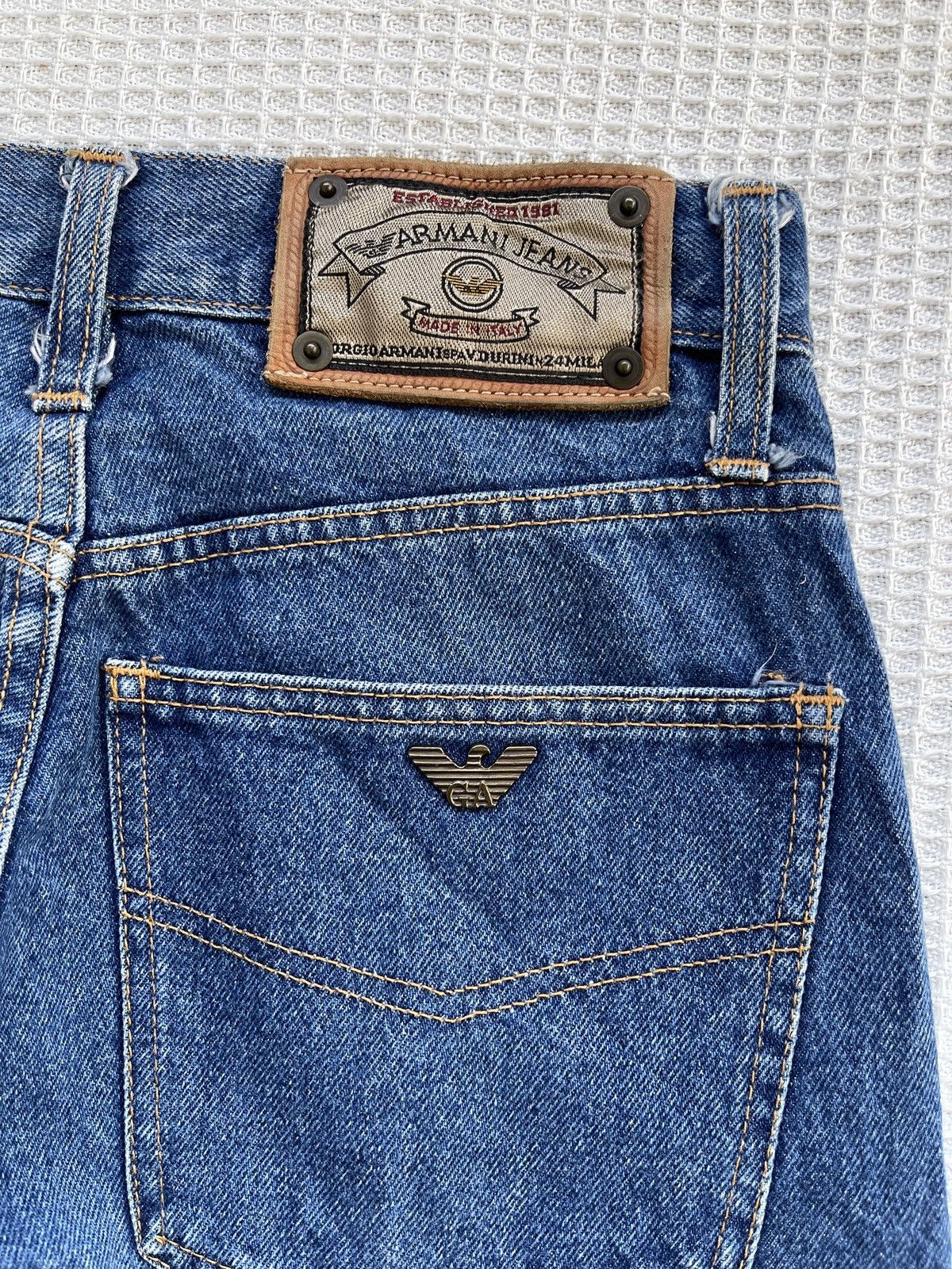 Giorgio Armani Rare🔥Vintage GA ARMANI JEANS Baggy Fit Jeans Size US 28 / EU 44 - 6 Thumbnail