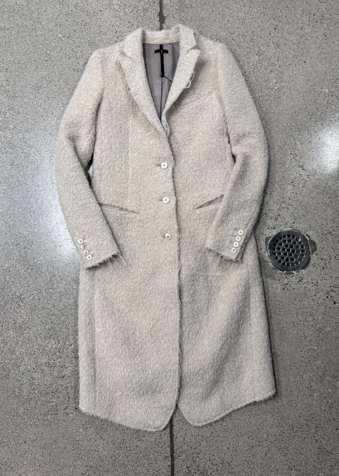 Le Grande Bleu (L.G.B.) L.G.B. ‘Crucifix’ Alpaca Wool Coat Size US S / EU 44-46 / 1 - 1 Thumbnail