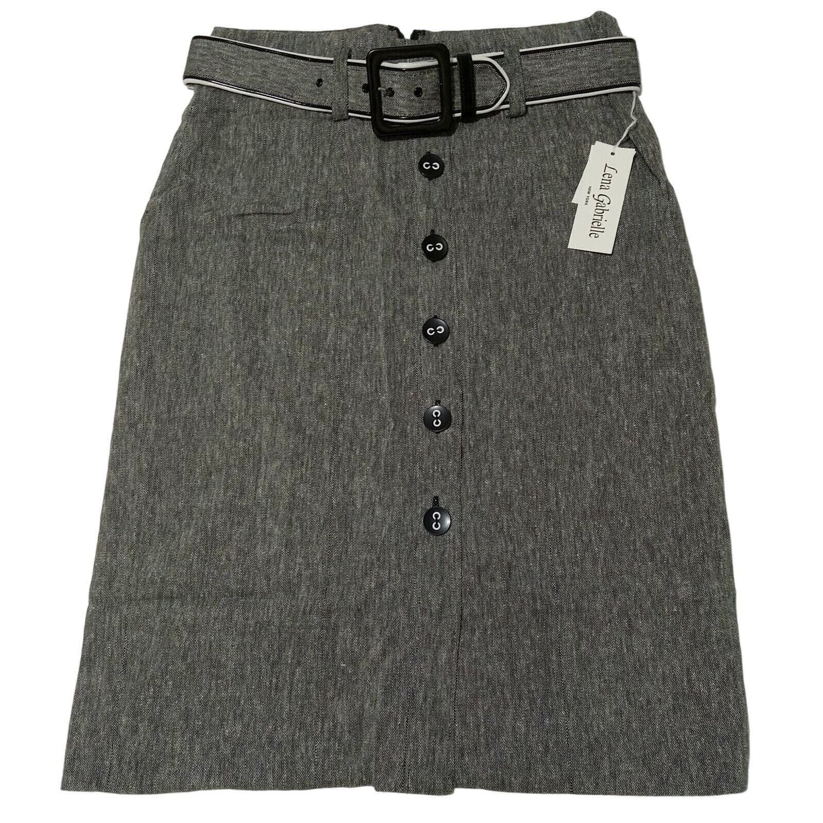 & Other Stories Lena Gabrielle New York Skirt 6 Womans Straight Button Front Size 28" / US 6 / IT 42 - 1 Thumbnail
