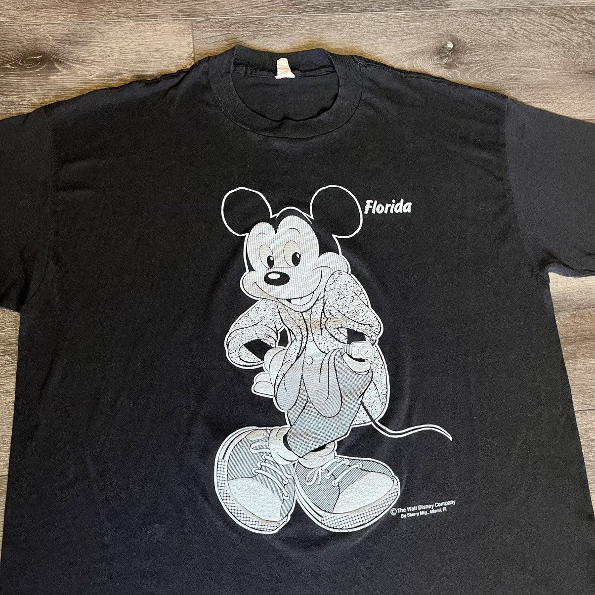 Disney Vintage 80s Disney Mickey Mouse Sherry Double Sided Logo Tee Size US XL / EU 56 / 4 - 3 Thumbnail