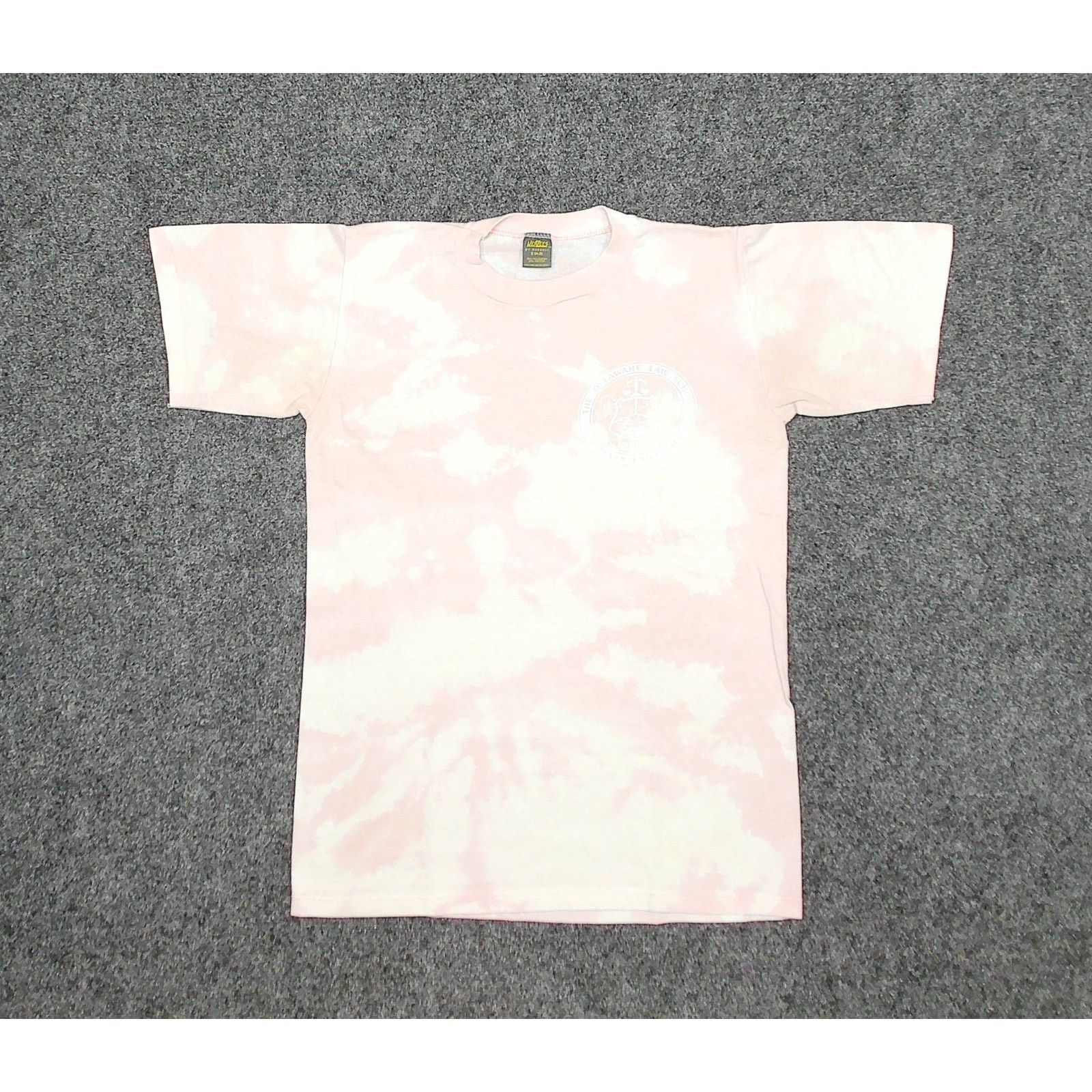 Jerzees 80s Pink Tie Dye Delaware Law Single Stitch Tee S Size US S / EU 44-46 / 1 - 3 Thumbnail