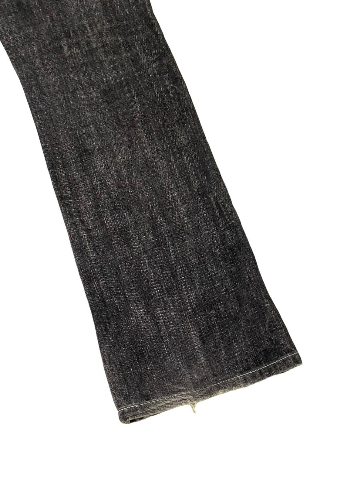 Japanese Brand Flare Jeans High Street Japan Faded Distress Boot Cut 6🟦4 Size US 33 - 14 Thumbnail